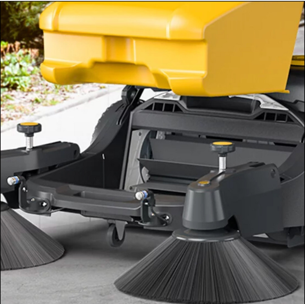 Industrial Floor Sweeper, Dual Side Brooms,39″ Walk-behind Floor Sweeper, C38