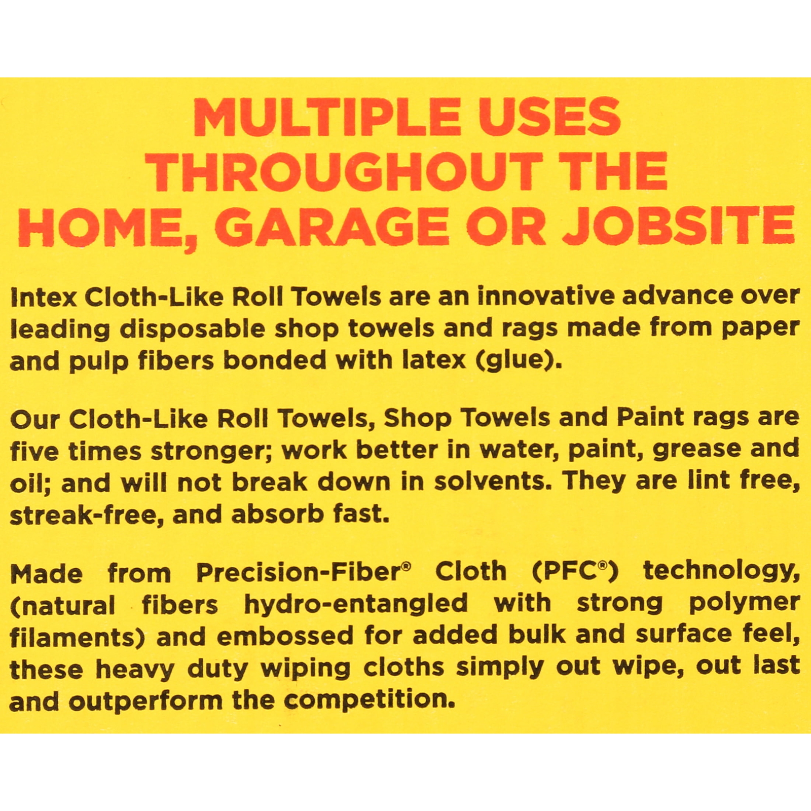 (2 pack) Intex Nw-00454-75 Cloth-Like natural fibers Wiping Rags, Fiber Blend