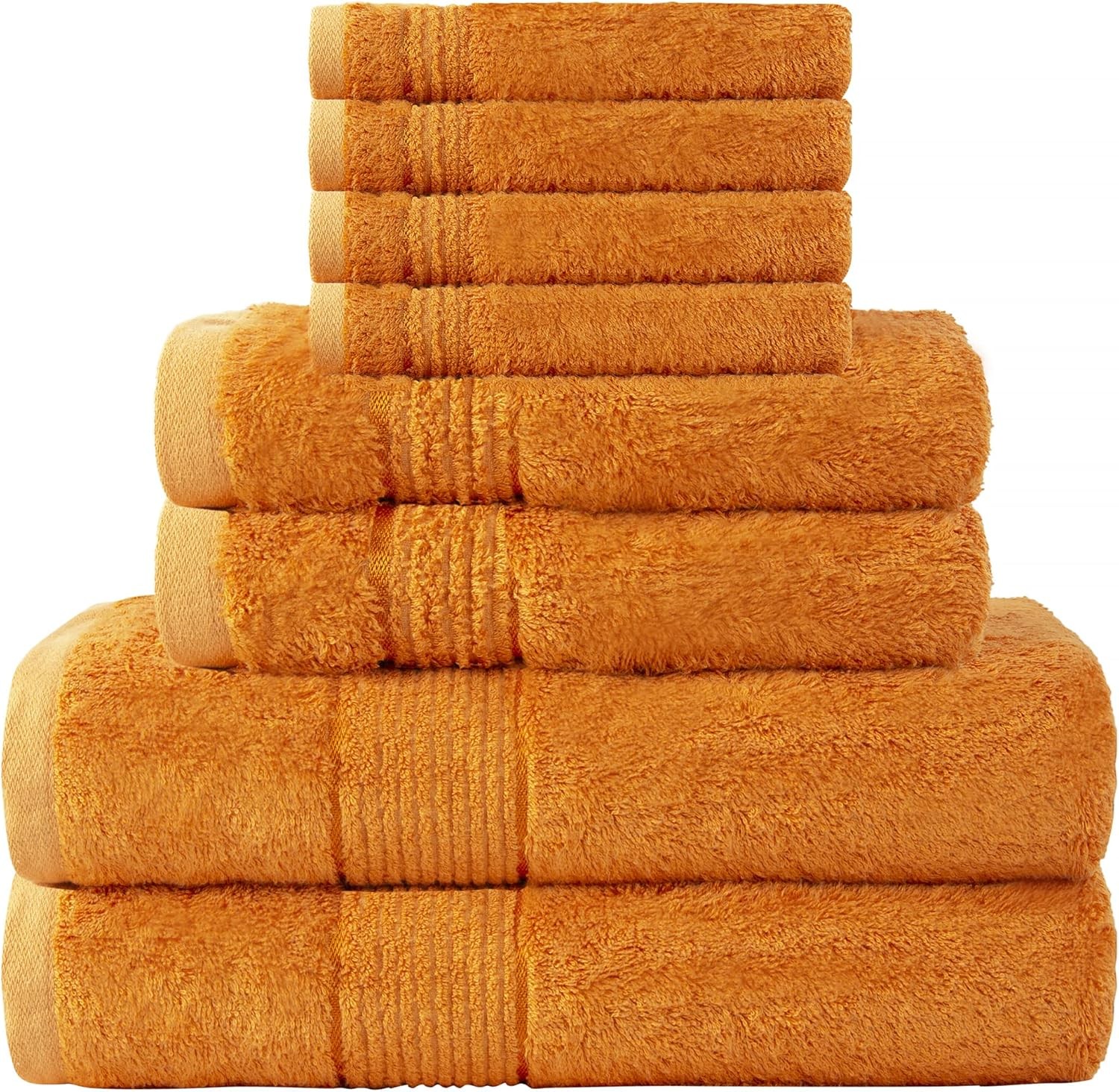 Ultra Soft Luxury Bamboo Viscose Cotton Bath Towel Set 8 Piece Towels 600 GSM 2