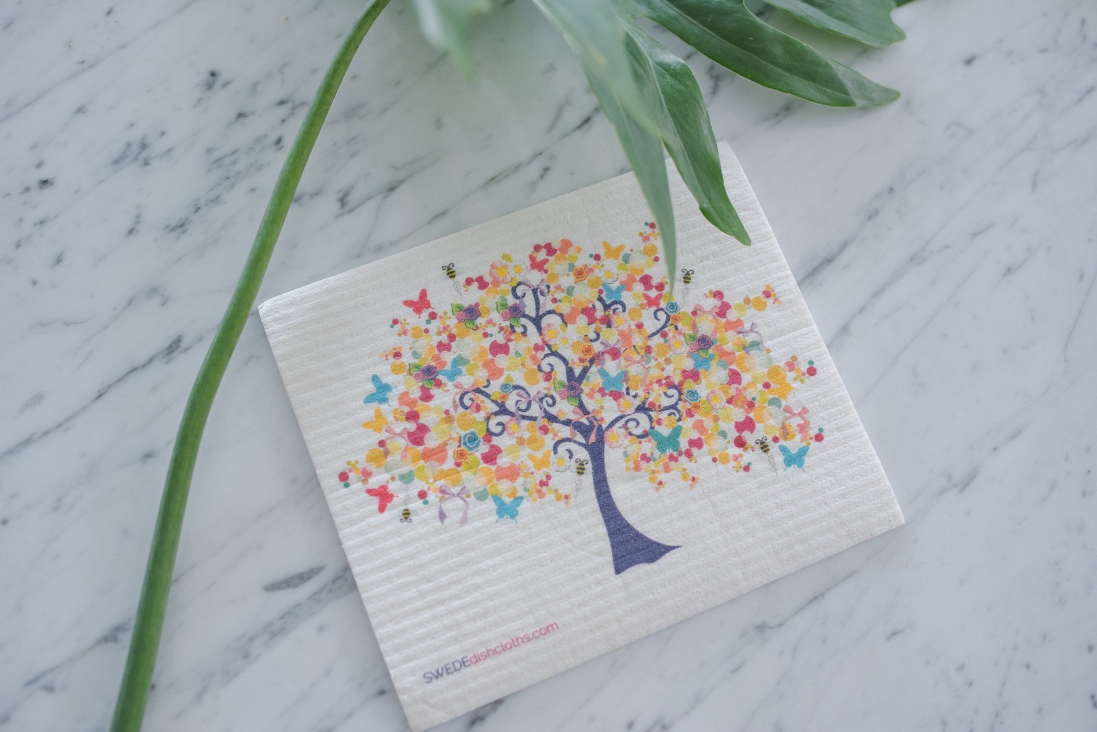 Mixed Trees Set of 3 each Swedish Dishcloths | ECO Friendly Absorbent Cleaning C