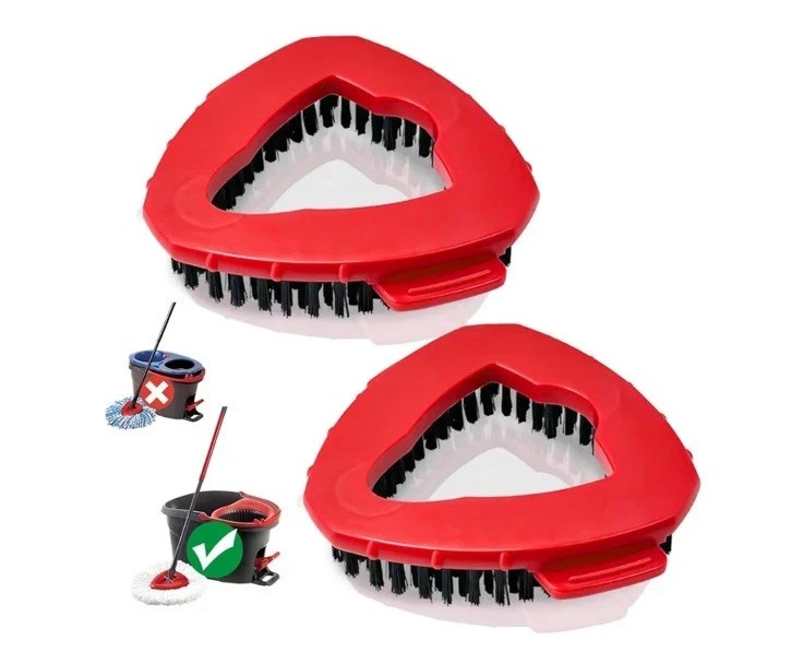 Spin Mop Scrub Brush Head for O Cedar Easy Wring 1-Tank System 2pack NEW