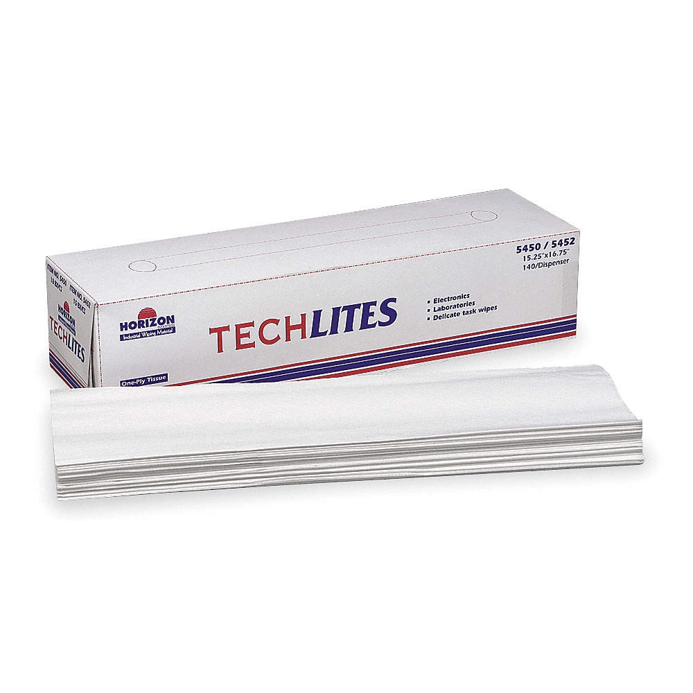 ABILITY ONE 7920-00-543-6492 Dry Wipe,16-1/2″ x 15 1/4″,White,PK18 5LG72