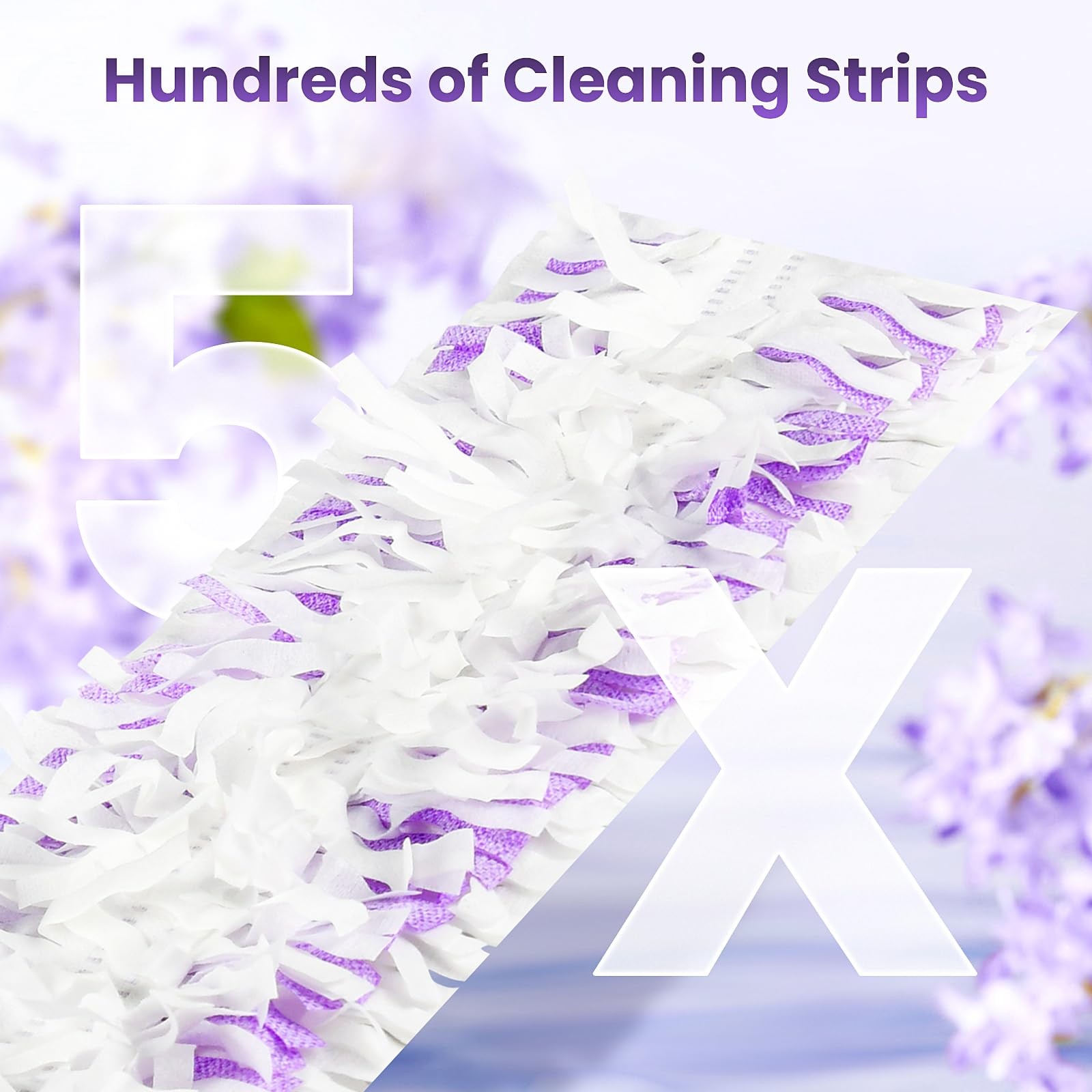 12 Pack Floor Mop Refills, for Swiffer Power Mop, Washable, Purple