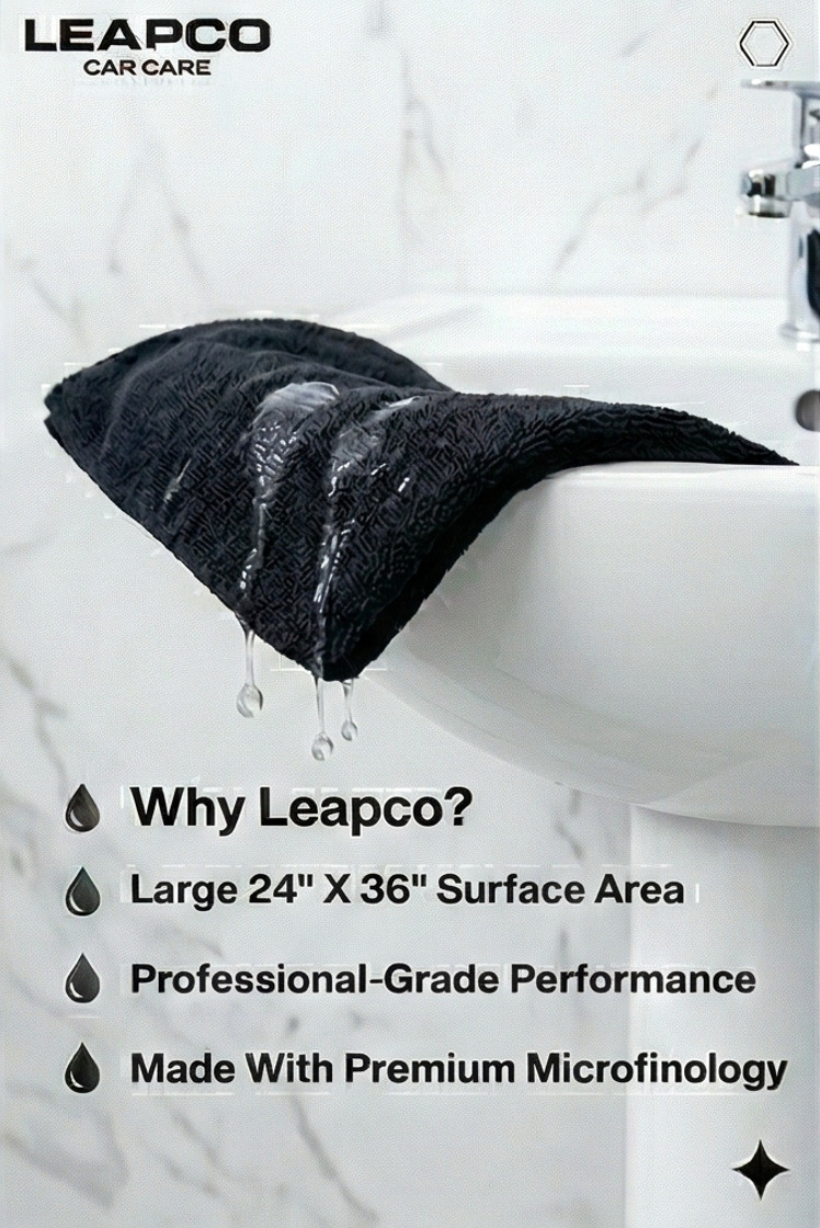 Twisted Loop Microfiber Car Drying Towel Large Auto Detailing Scratch Free 1300G