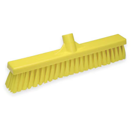Vikan 31796 16 In Sweep Face Broom Head, Medium, Synthetic, Yellow