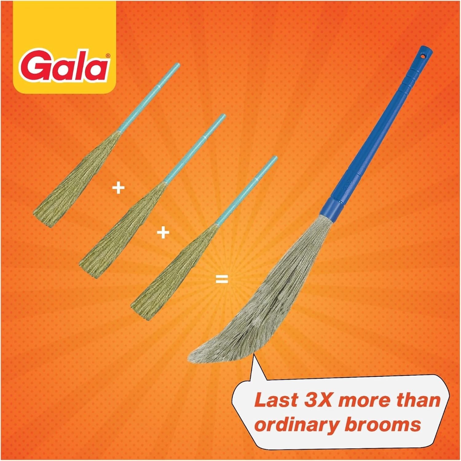 2-Pack No Dust Floor Broom with Nylon Bristles – Ultimate Cleaning Performance
