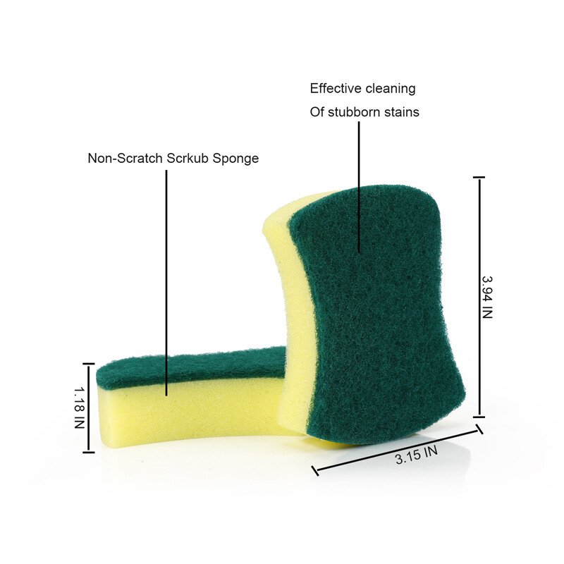 Upgraded Kitchen Cleaning Sponges,Non-Scratch for Dish,Absorbent Scrub Sponges