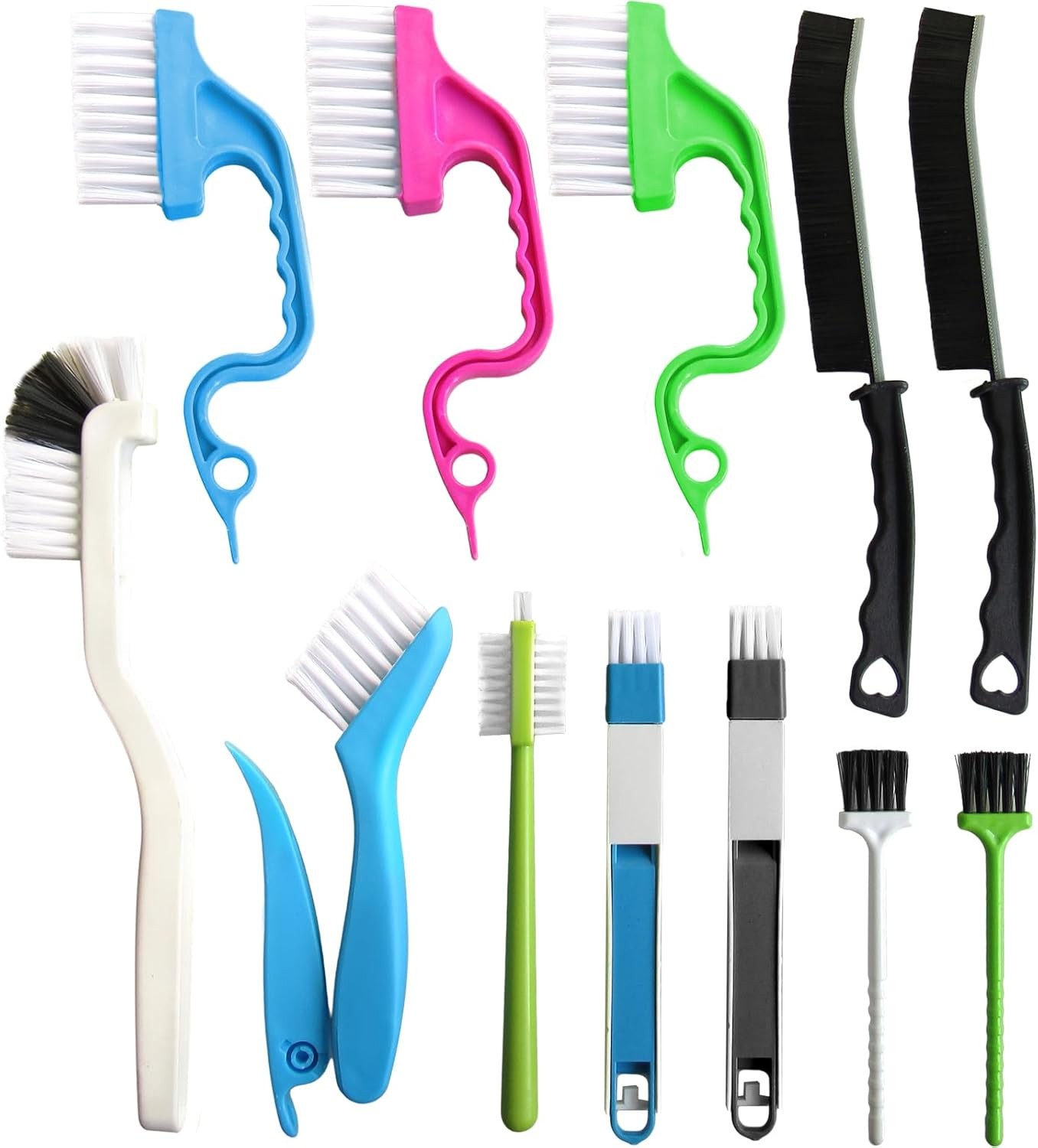 12Pcs Small Cleaning Brush, Crevice Gap Cleaning Brush,Door Window Track Groove