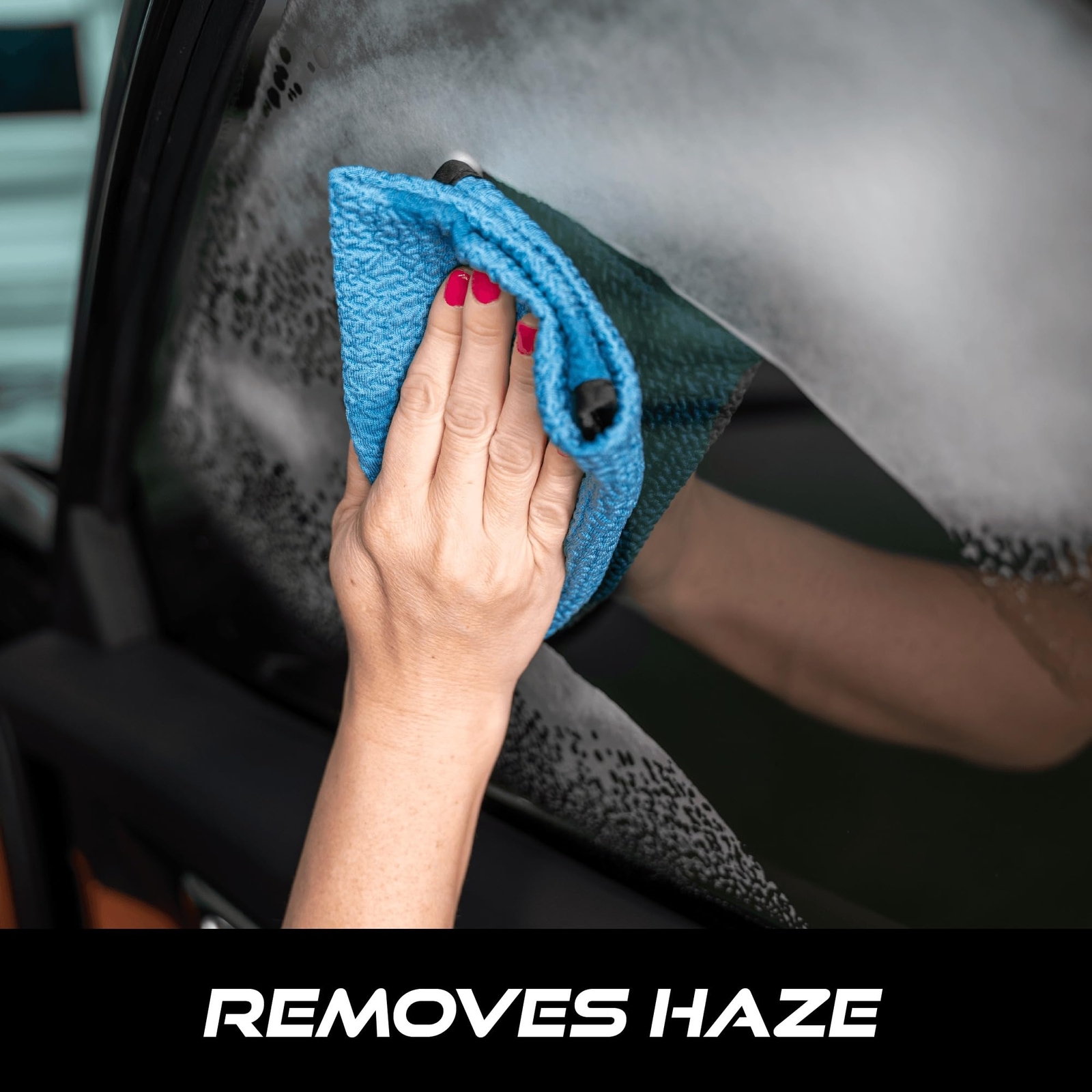 VIKING 2-Pack Microfiber Glass Cleaning Cloths for Cars and Home 16×16″