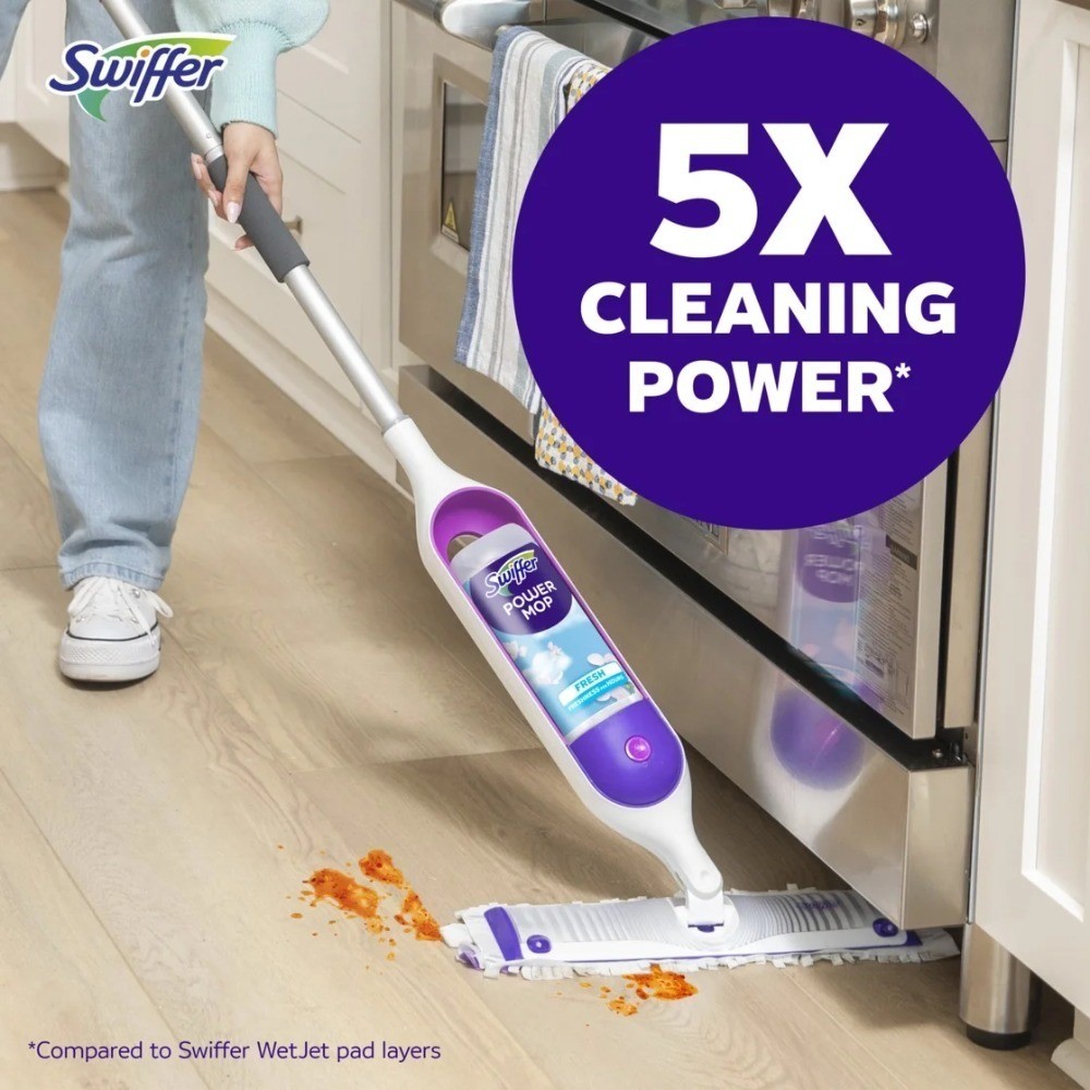 Power Mop Set, Floor Cleaner for Tile, Vinyl, Laminate, Wood