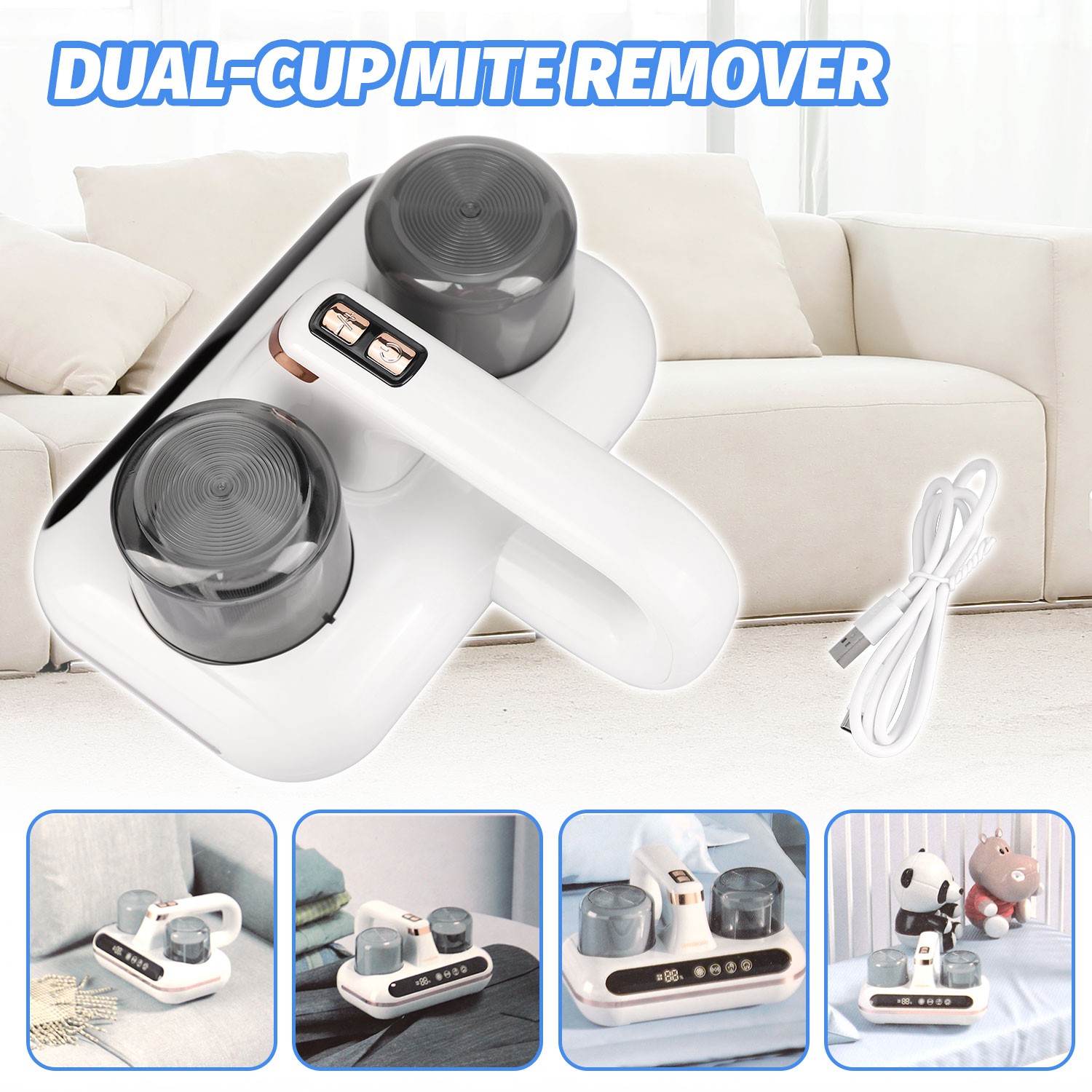 UV Mattress Vacuum Cleaner Handheld Bed Sofa Carpet Vacuum Cleaner