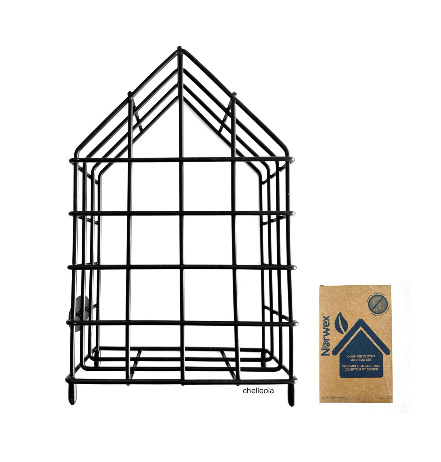 NEW Norwex Counter Cloth Box Storage Organizer Wire House Kitchen Towel Rack NIB