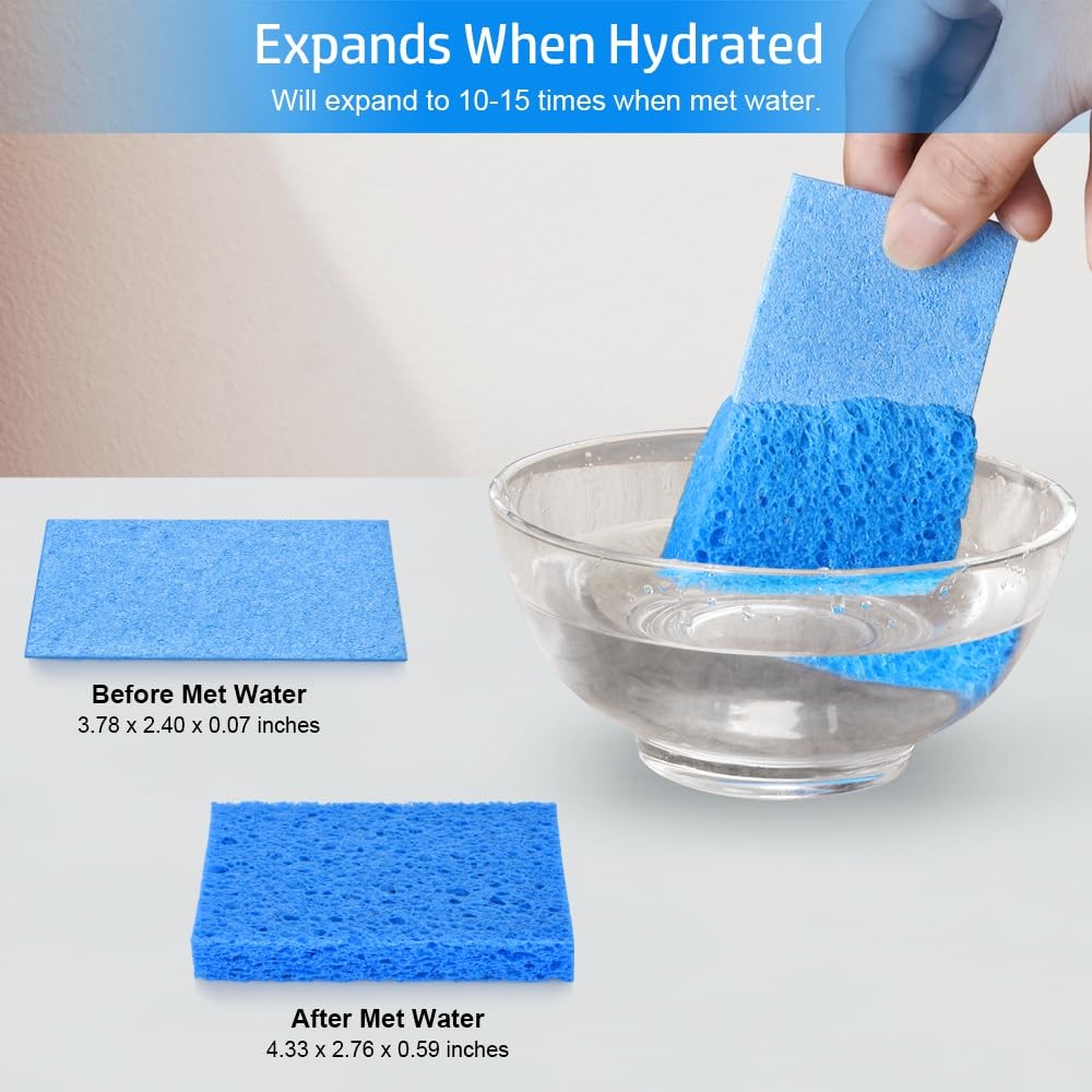 8PCS Compressed Kitchen Sponges for Household Use, Zero Scratch Multicolor