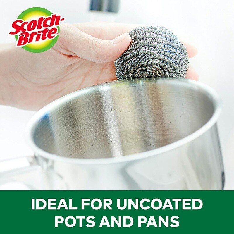 Durable Stainless Steel Scrubber Kitchen Cleaning Pots Pans Dishes Grill New