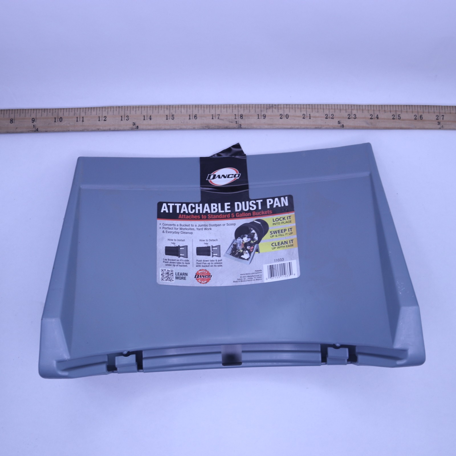 DANCO Attachable Dust Pan for 5 gal. Bucket
