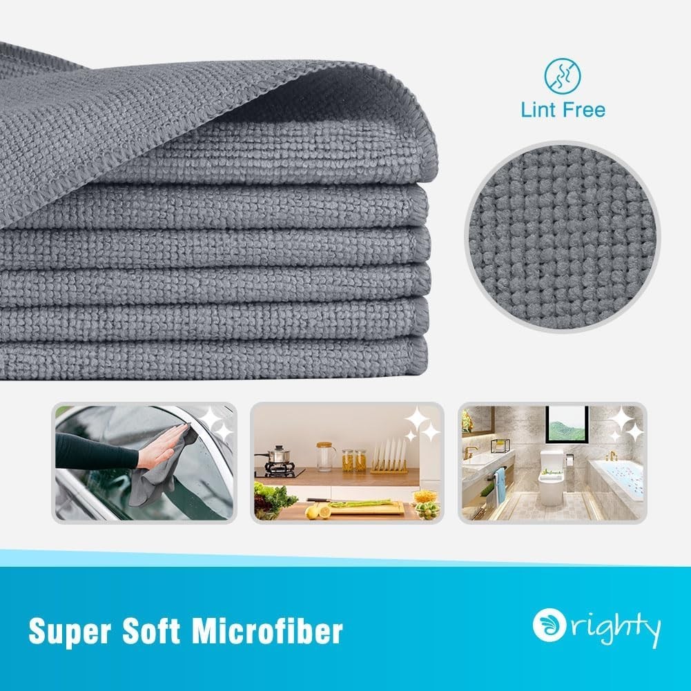 Multifunctional Microfiber Towels – 12 Pack, Perfect for Cars, Homes & Kitchens