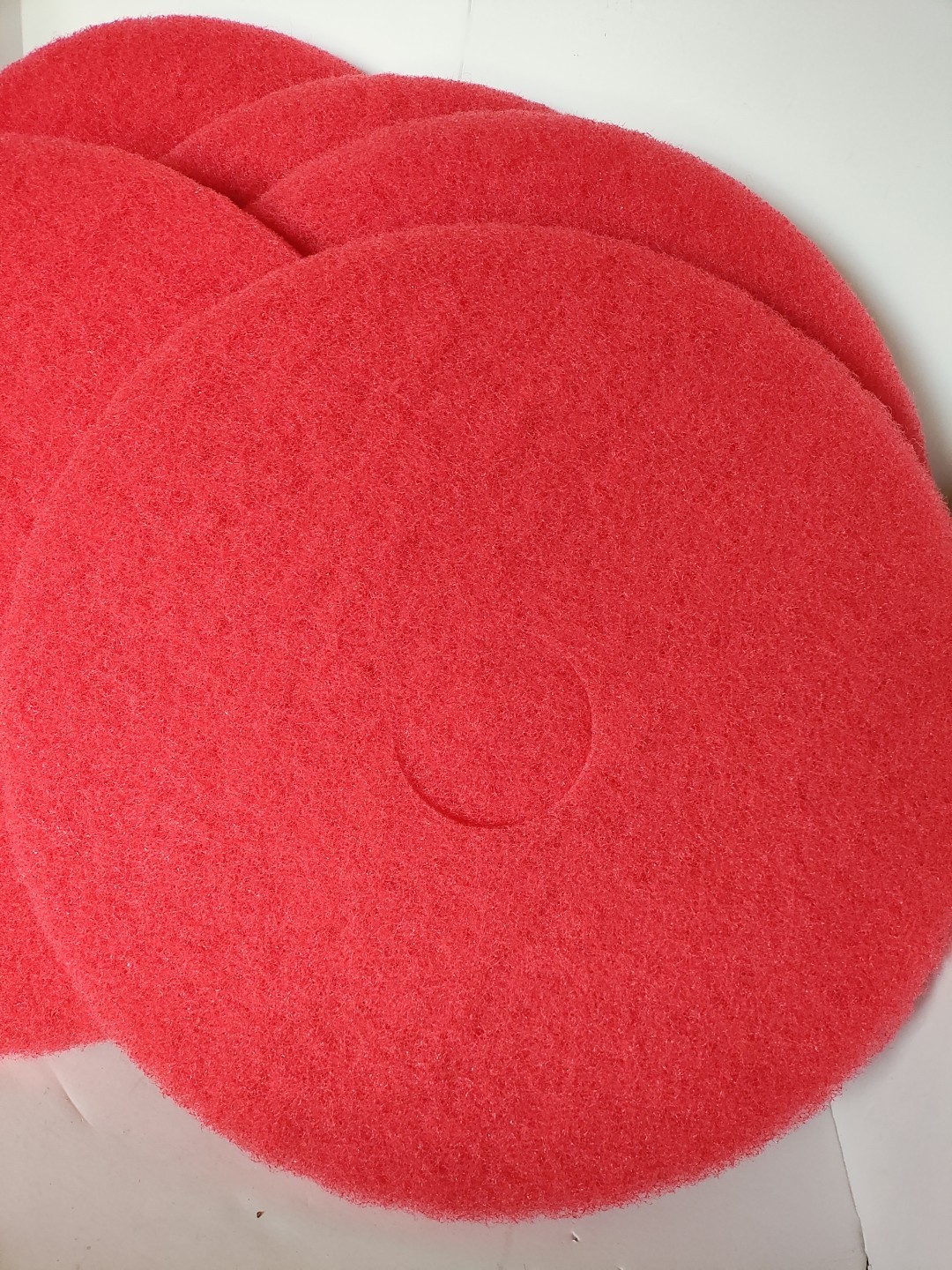 5-Pack Case 3M 5100 Low-Speed Buffer Floor Cleaning Pads 17″ Diameter Red 08392