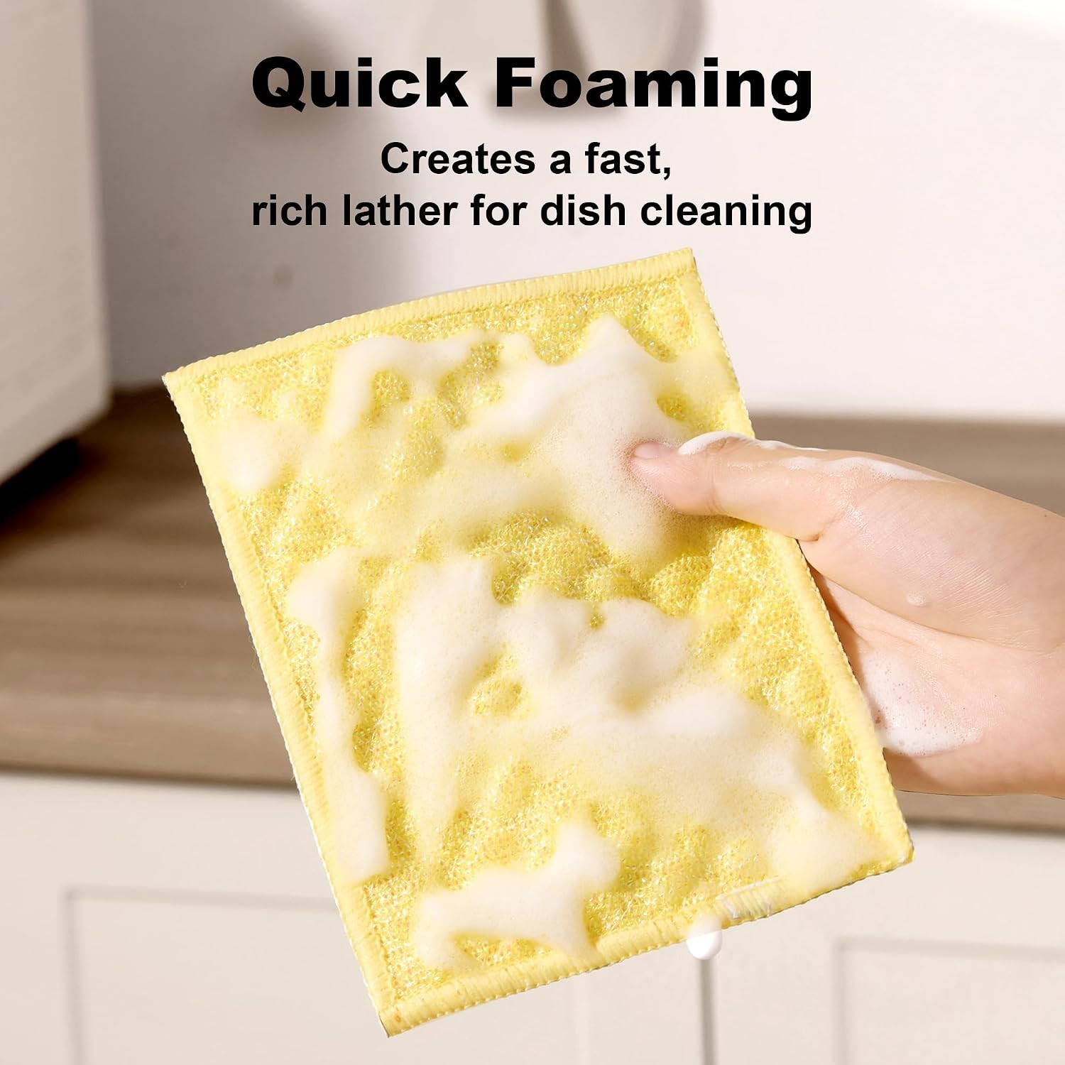 Gentle Non-Scratch Cleaning Rags – 6 Pack of Dual-Sided Microfiber Cloths