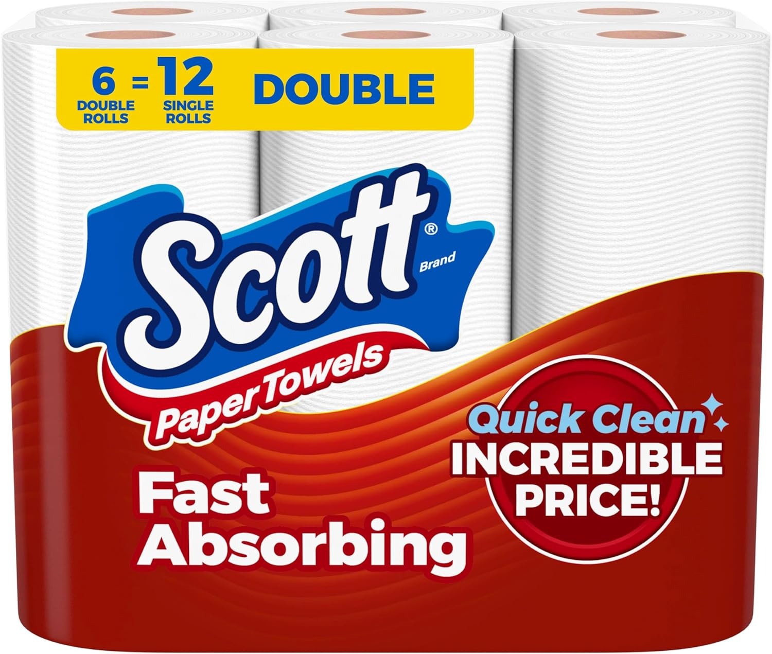 Multi Use Paper Towels 6 Double Rolls Choose A Sheet 108 Sheets Per Roll