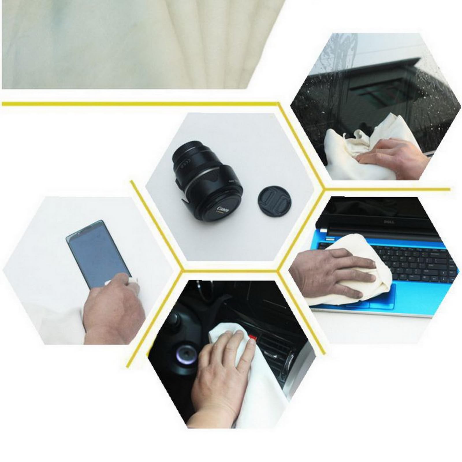 SUEIANNMN Car Nature Chamois Real Leather Washing Cloth Cleaning Towel Wipes …