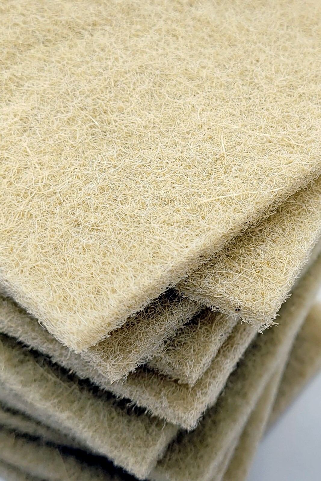 12-Pack Natural Fiber Sisal Scouring Pads – 100% Biodegradable Dish Scrub Pads