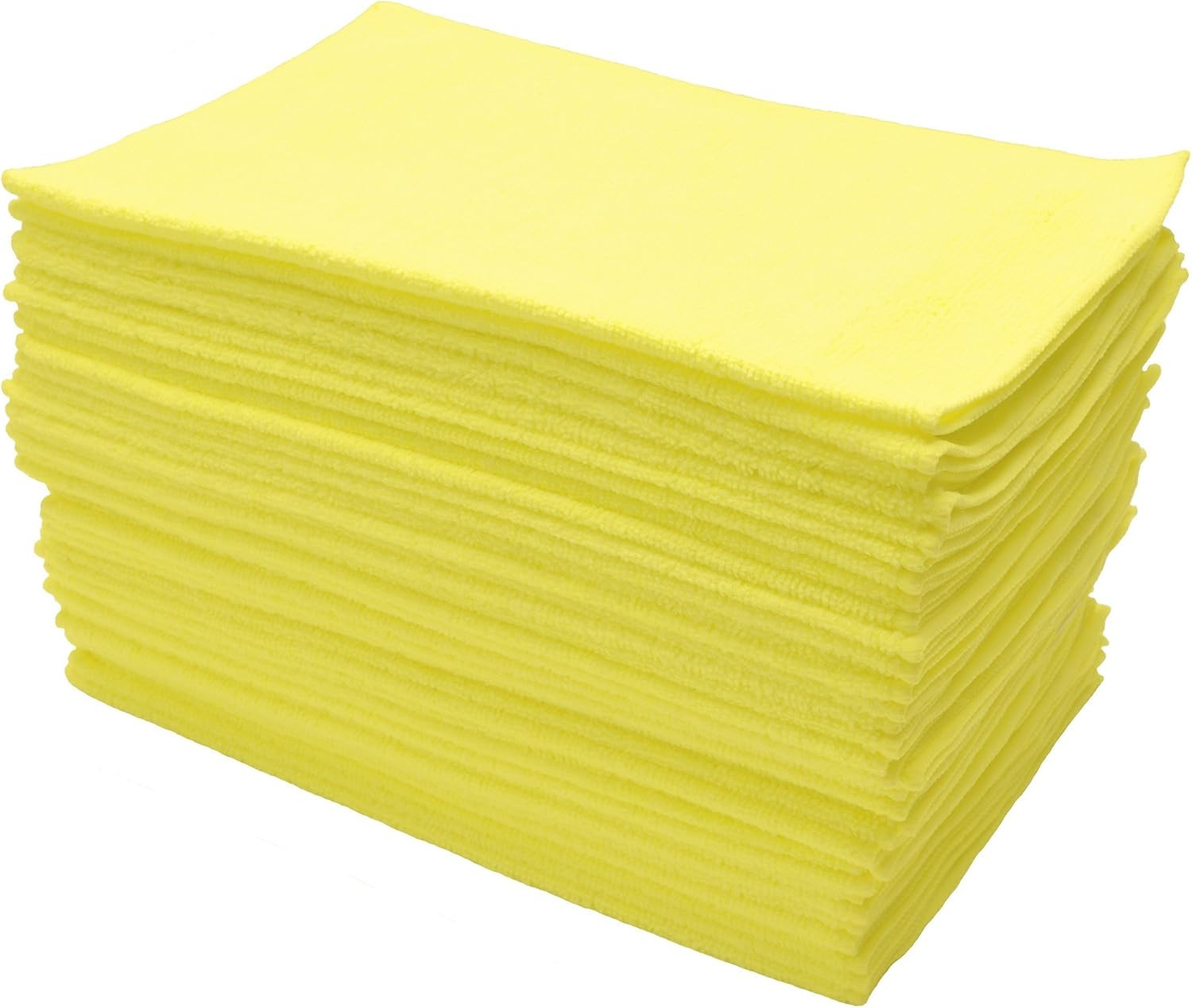 Eurow Microfiber Cleaning Cloths 12 X 16in 300GSM – 36 Pack Yellow