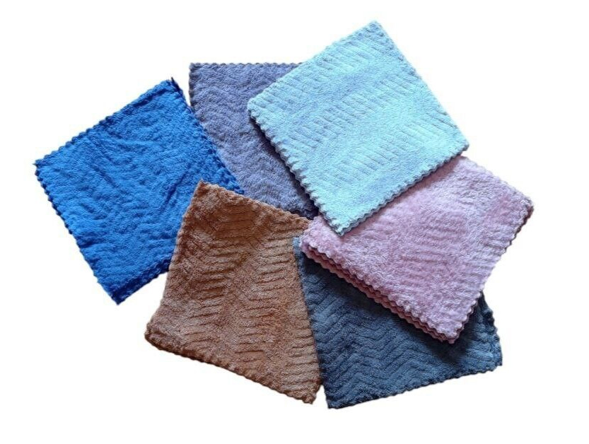 20pcs of 10×10 in microfiber soft absorbent kitchen cleaning towels, rags