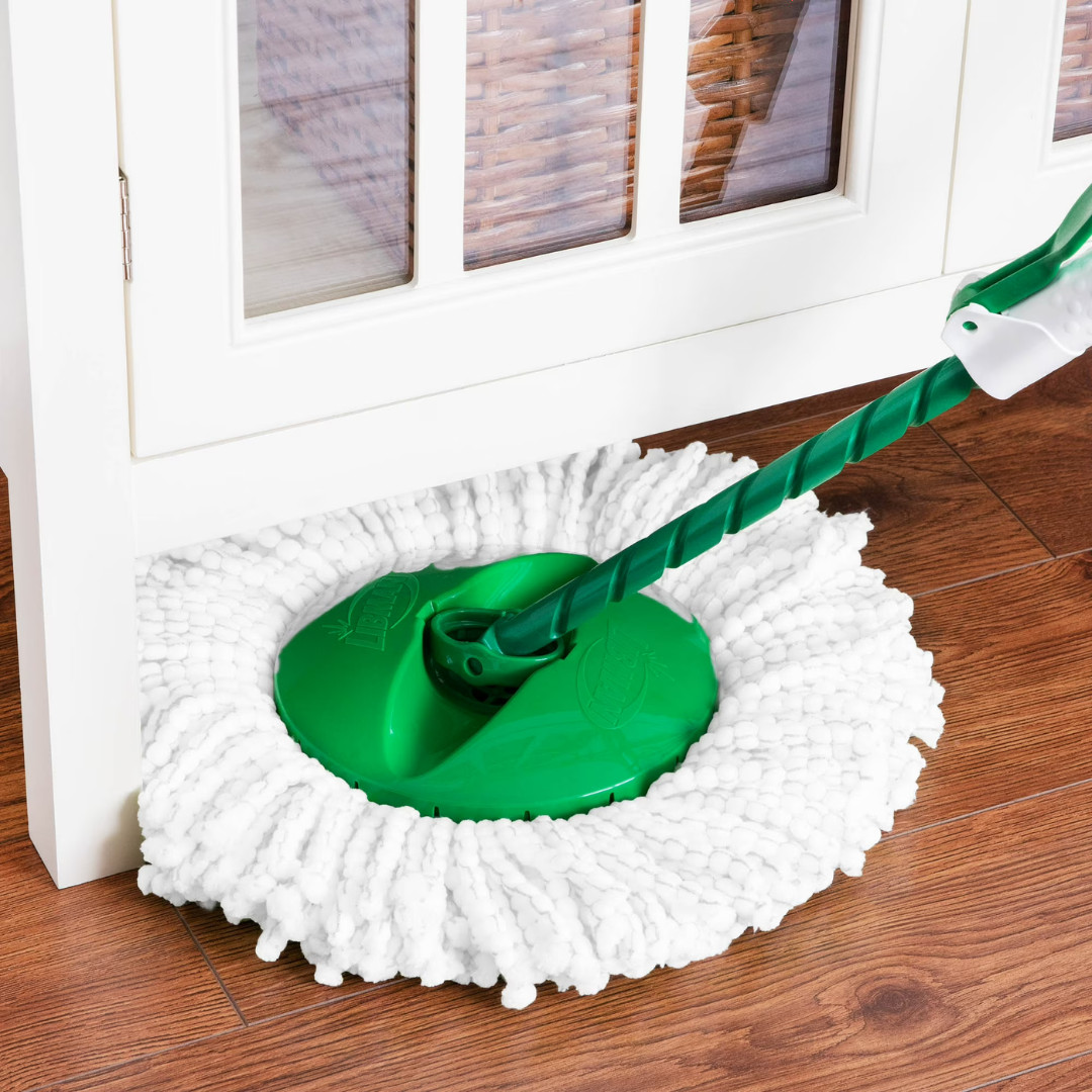 Libman All-in-One Tornado Spin Mop Floor Cleaning Kit, Advanced Microfiber Head