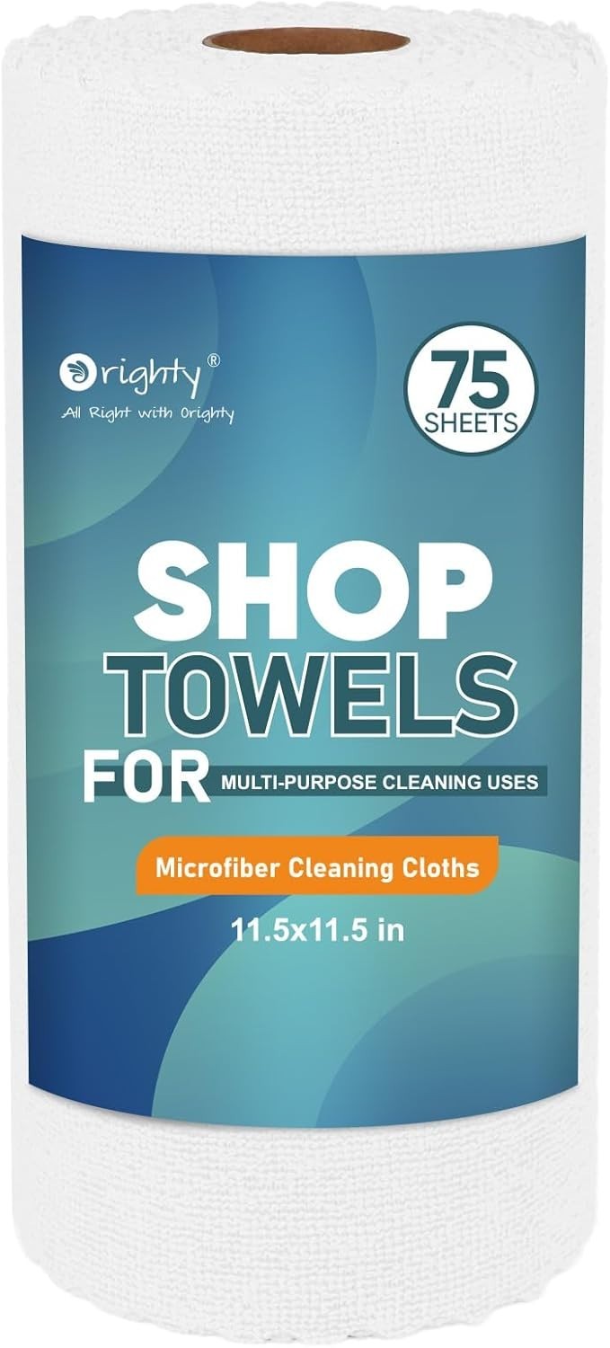 Versatile 75-Pack Microfiber Cleaning Rags – Perfect for Home & Automotive Use