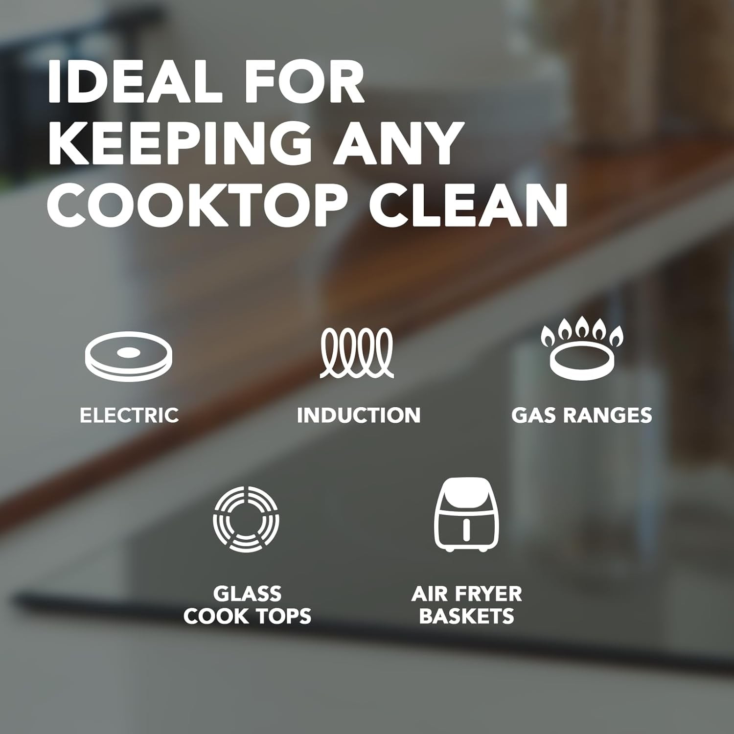 Glass & Ceramic Smooth Cooktop Cleaner & Polish w/ Scrubbing Pad (10oz)