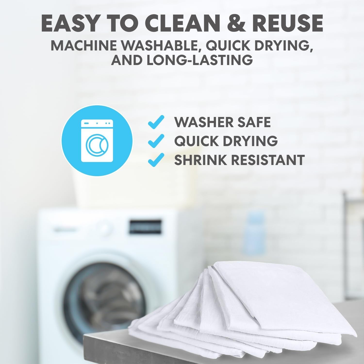 Simpli-Magic Flour Sack Kitchen Towels 24″x24″ (12 Pack) – 100% Cotton,