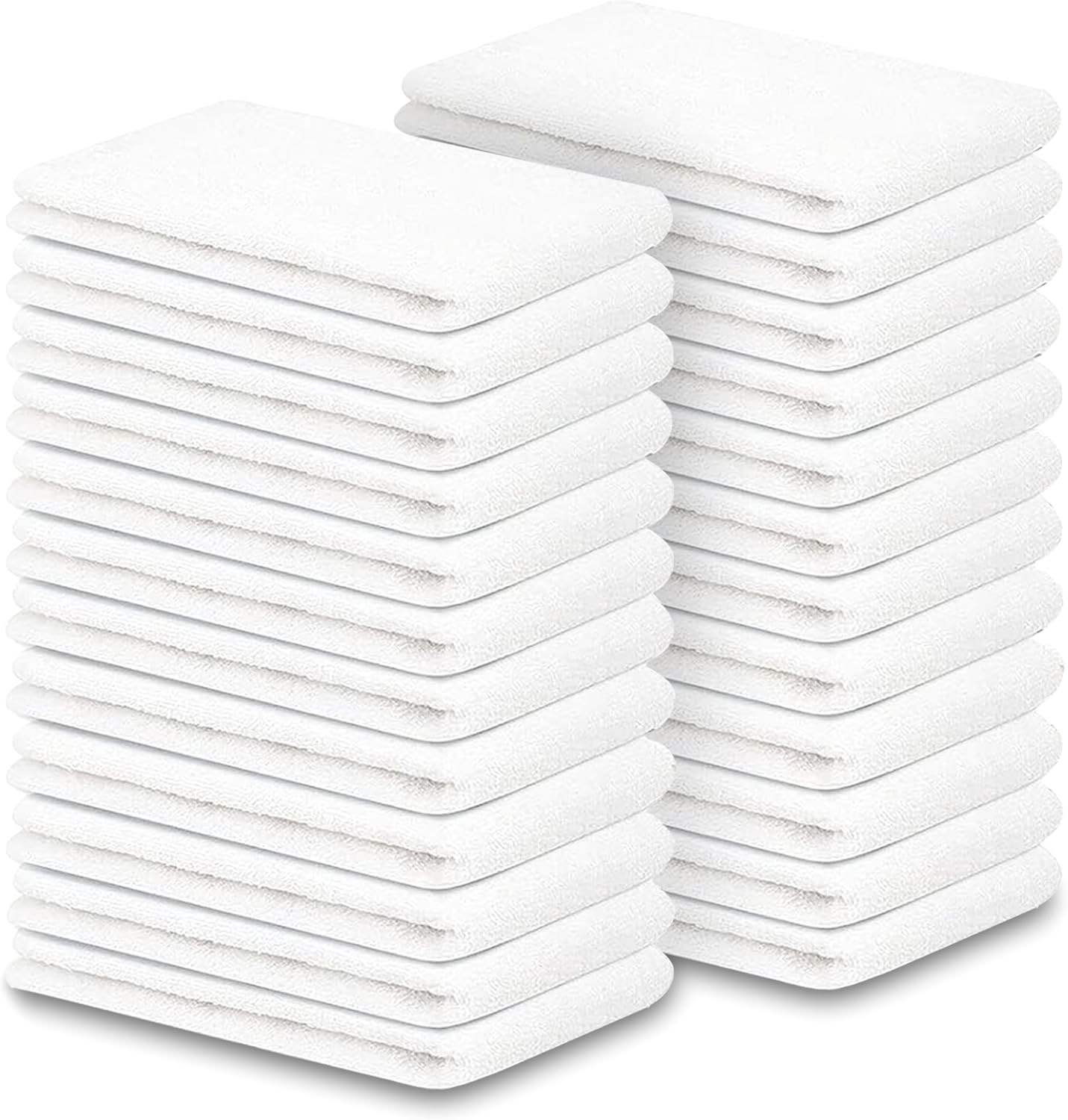 Terry Bar Mop Towels 60 Pack 14″x17″ White Cotton Terry Cloths Super Absorbent
