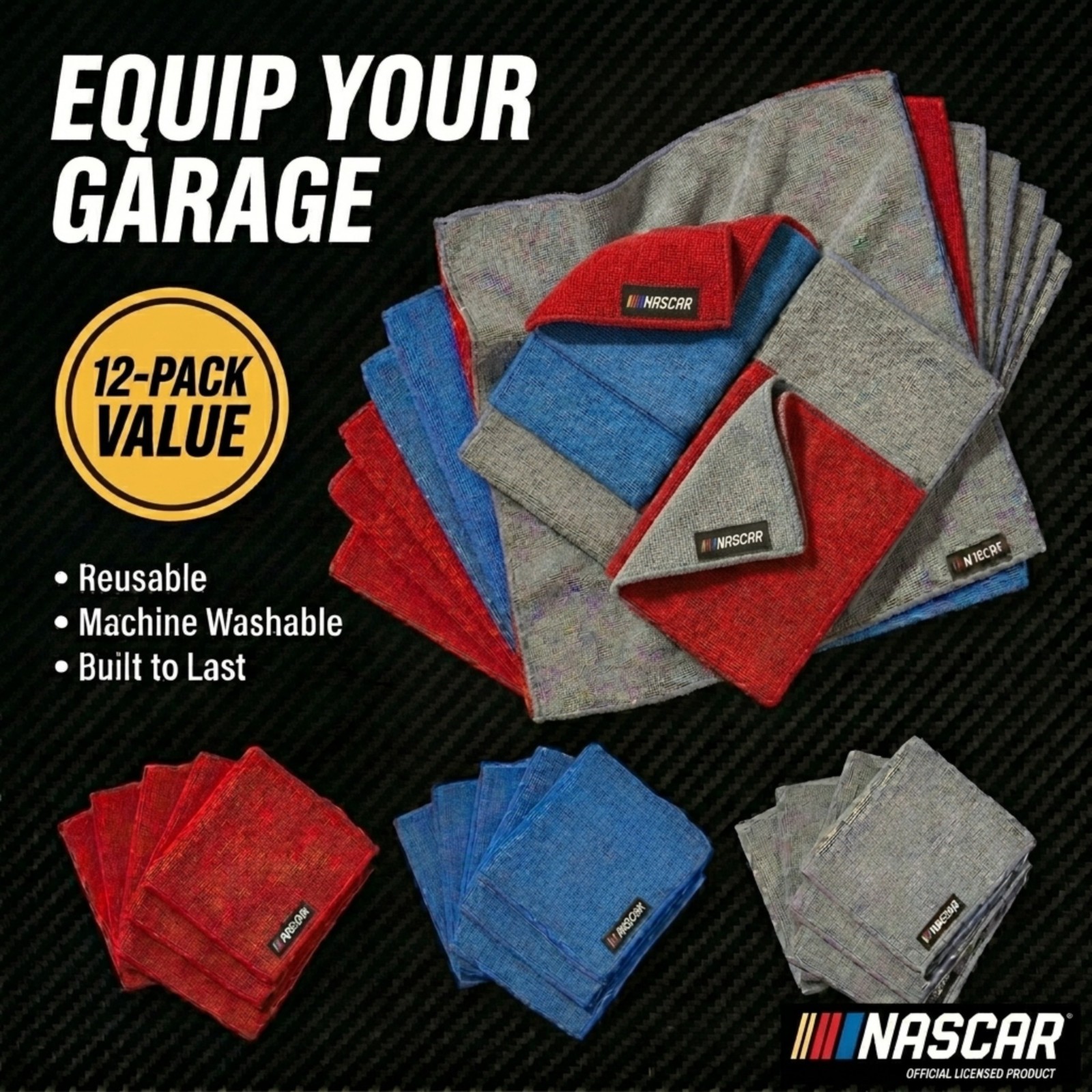 NASCAR Microfiber Towels – Automotive, Glass & Household Cleaning
