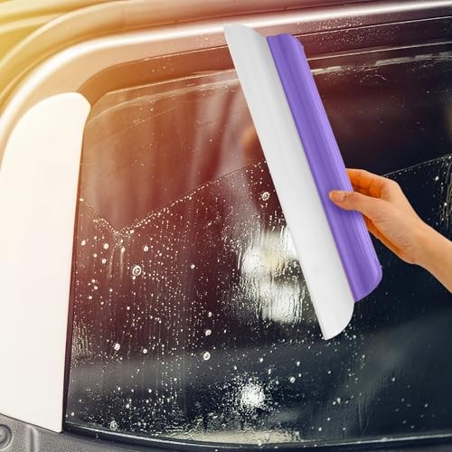 Pack 14 Inch Car Drying Squeegee Longer Silicone Water Squeegee Window 2 Purple