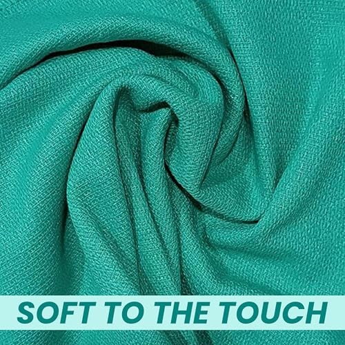 Premium Huck Towels – (12 Pack) 15 x 27 inches 100% 15 x 27 in. (12 Pack) Green