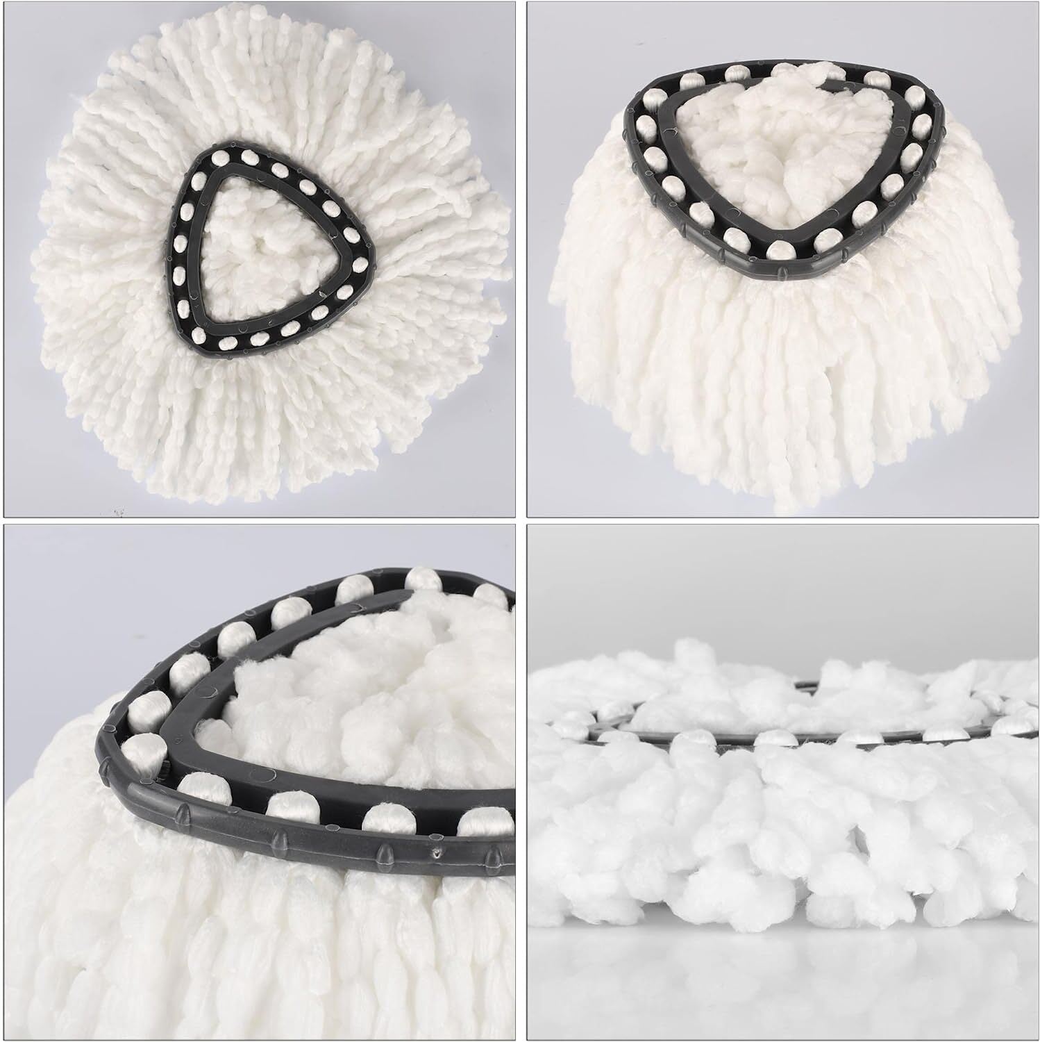 3 × Replacement Microfiber Mop HEAD For O-Cedar Spin Mop Easy Clean Wring Refill