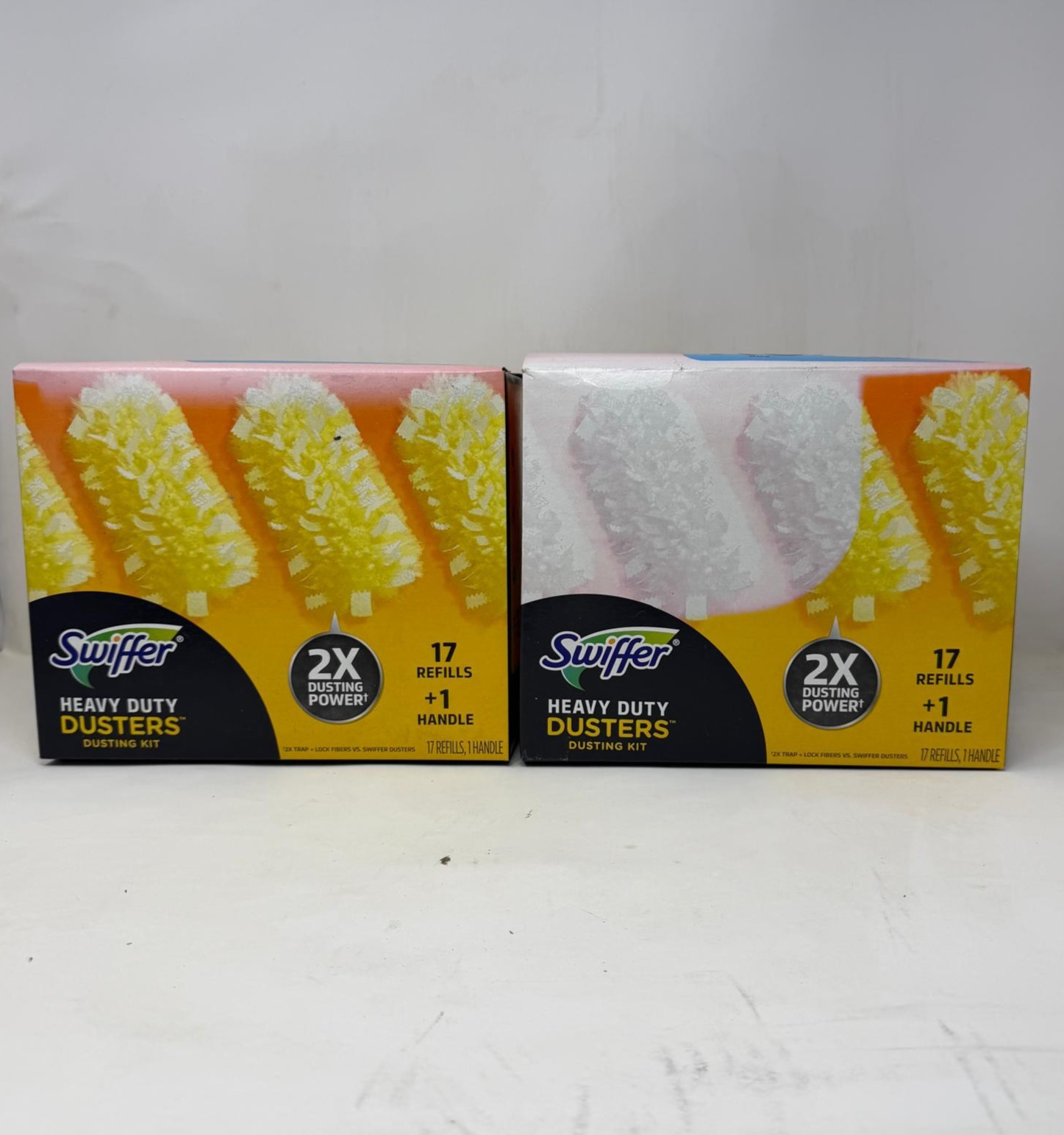 2 Pack – Swiffer Heavy Duty Dusters Dusting Kit: 1 Handle + 17 Refills *See Pics
