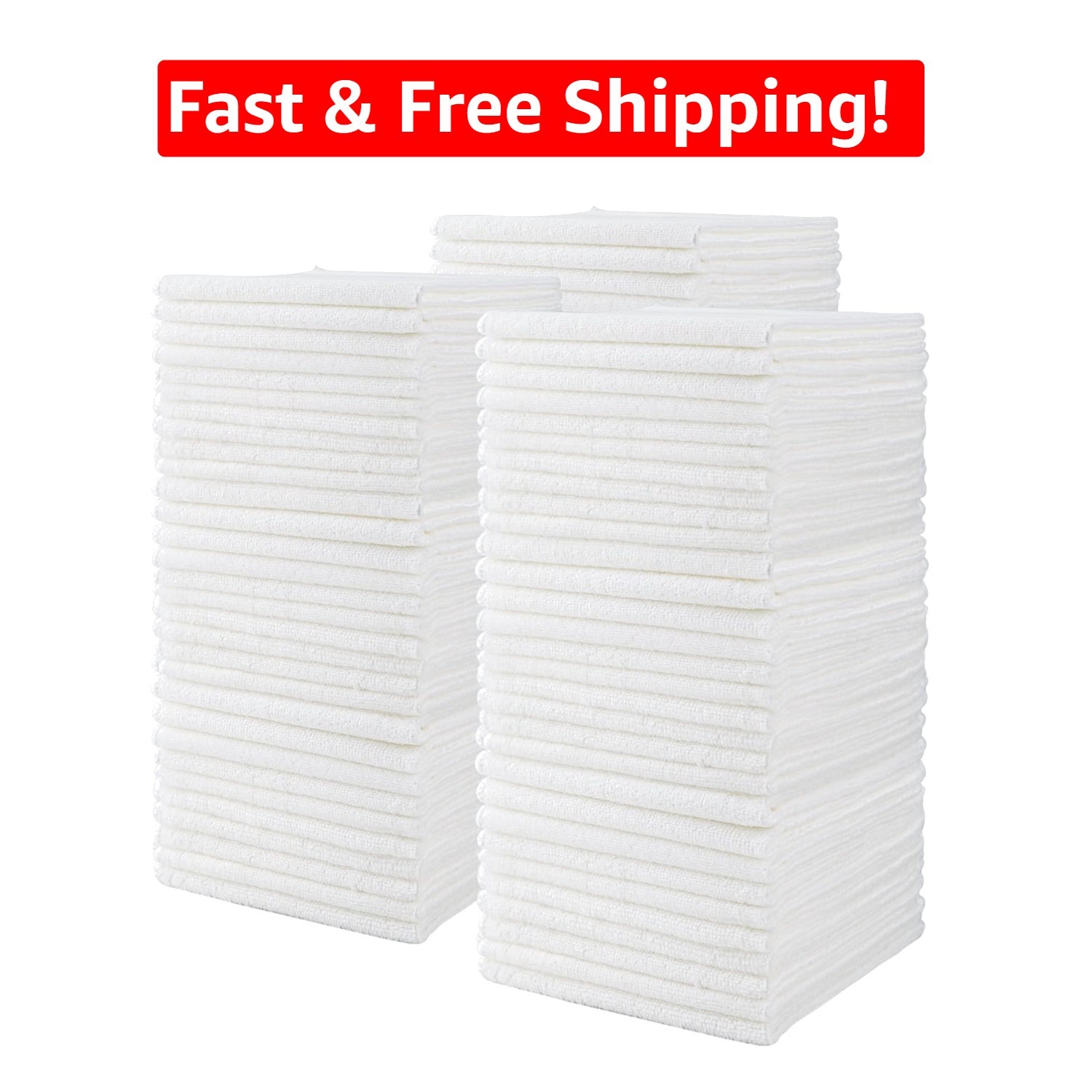 Ultra-Soft, Eco-Friendly Microfiber Cleaning Cloths 90 Pack – Machine Washable