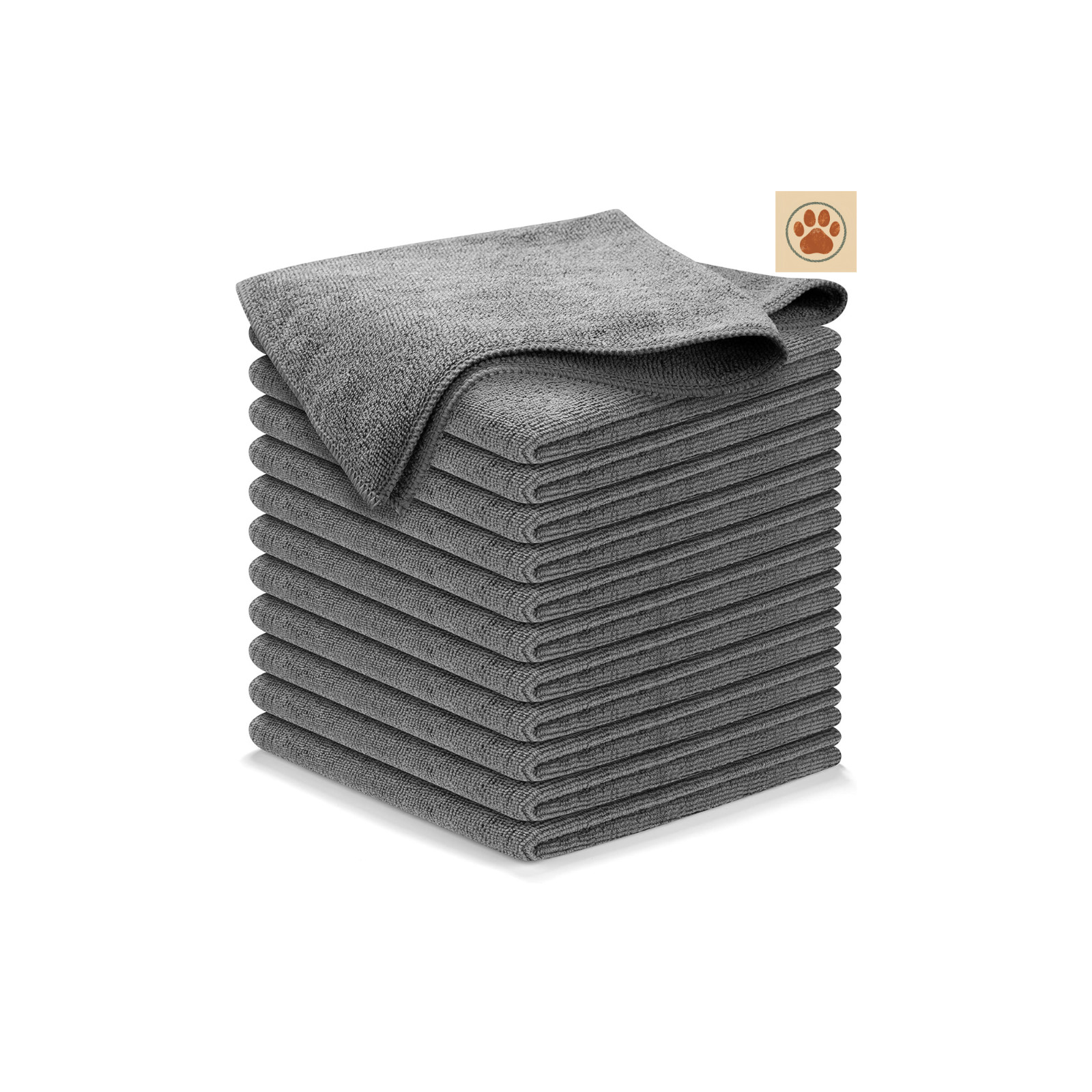USANOOKS 12 Pack 300 GSM Microfiber Towels 12.5″ Car Detailing
