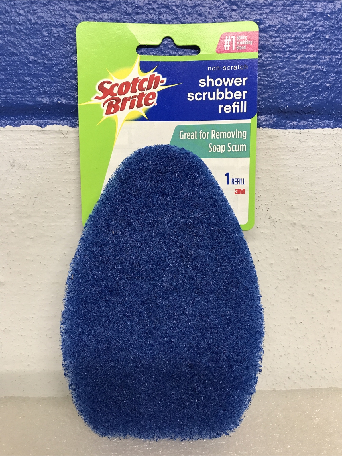 Scotch Brite Non-Scratch Shower Scrubber Refill Blue Discontinued New
