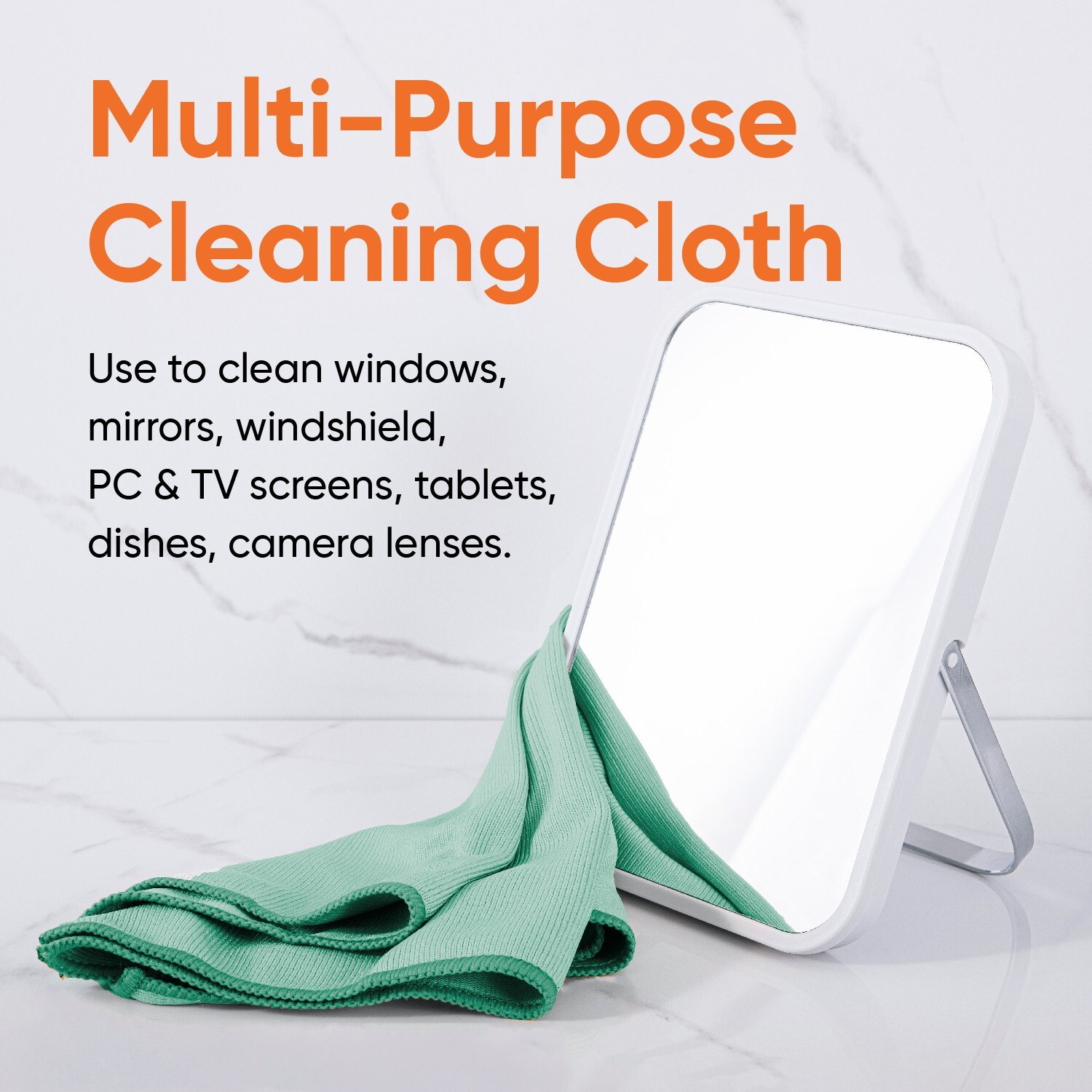 Microfiber Cloth Glass Cleaning Cloth for Mirror/Window Lint Free 6 Pack-Superio