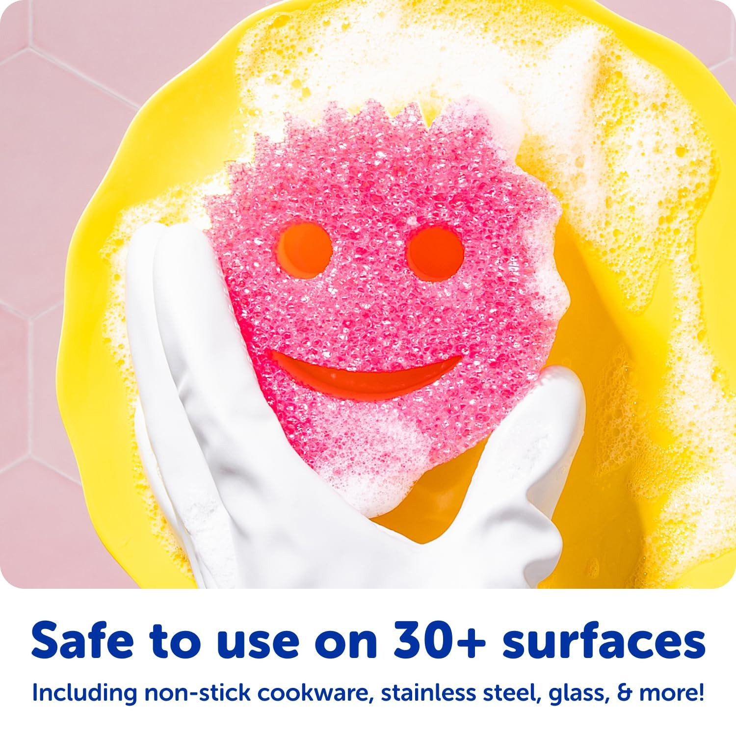 Scrub Mommy Kitchen Sponges – Dual-Sided Dish 3 Count (Pack of 1), Multicolor