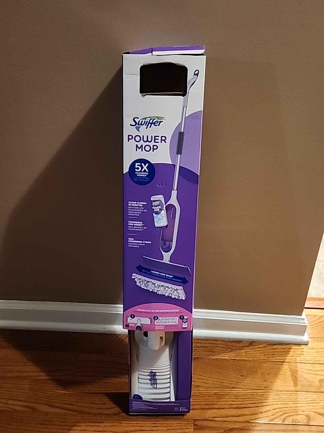 Swiffer PowerMop Multi-Surface Mop Kit for Floor Cleaning, Fresh Scent