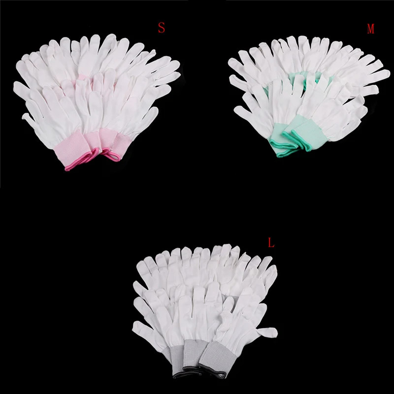 Anti Static Working Gloves PU Coated Palm Electronic Finger Glove 5Pair