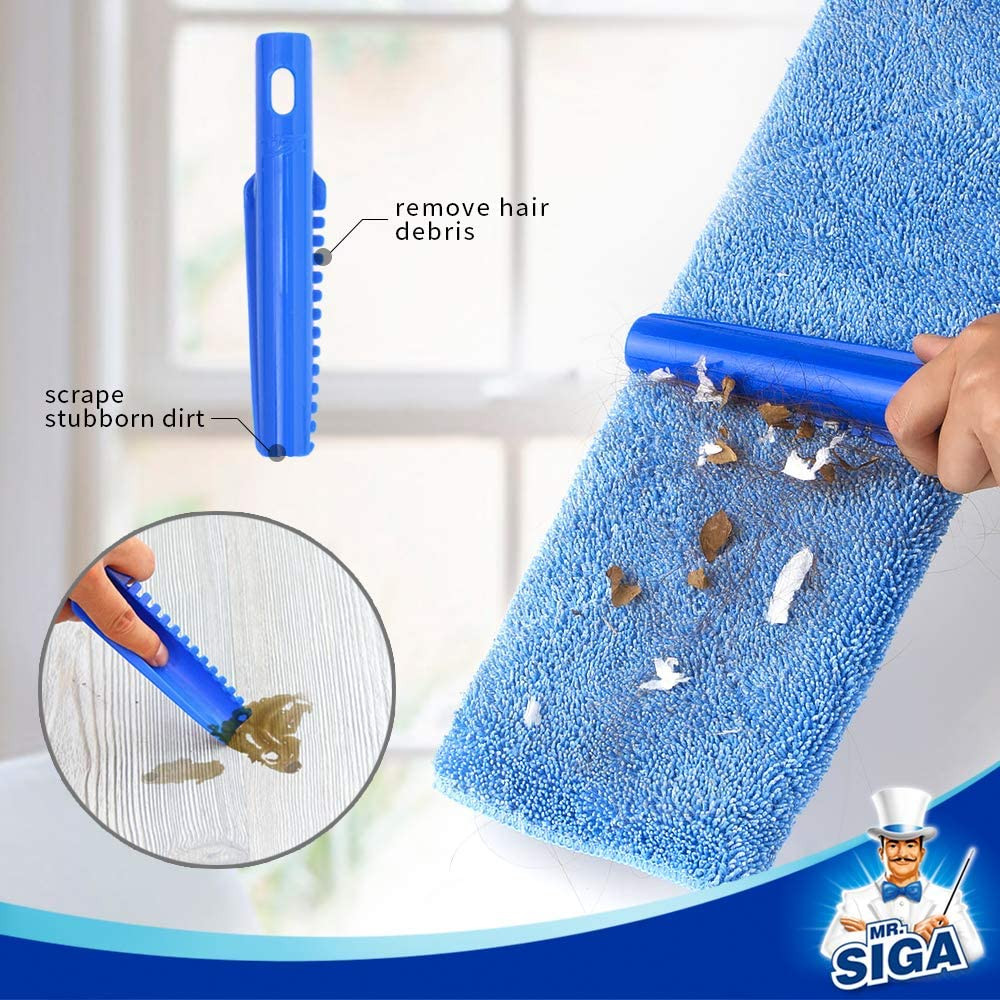 Professional Microfiber Mop for Hardwood, Laminate, Tile Floor Cleaning, Stainle