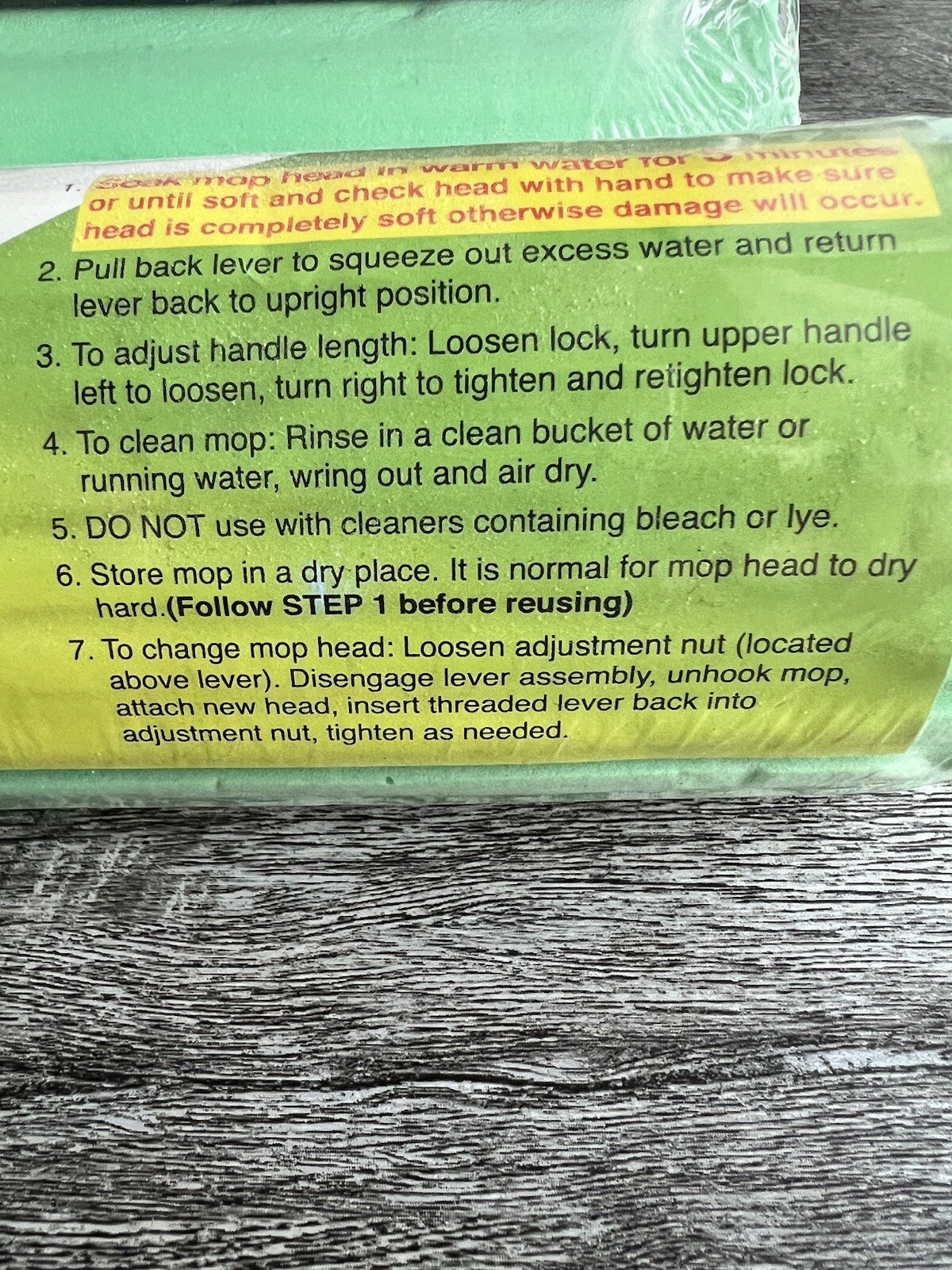 3x NEW Sealed ZOOM Mop Refill Replacement Head Green FAST/FREE SHIPPING