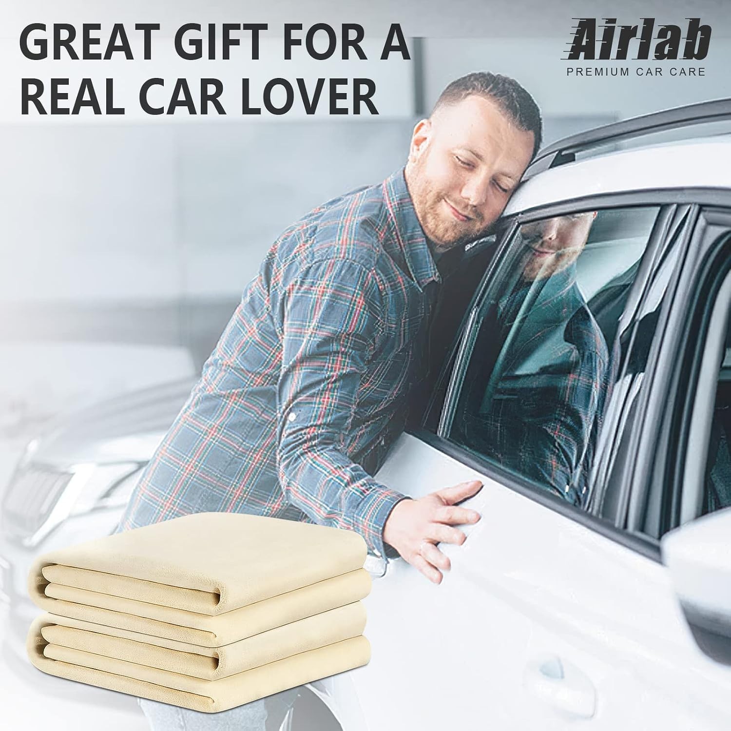 Chamois Cloth for Car 2 Pack Shammy Towel 24” x 16” 2.58 sq ft Each Super A…