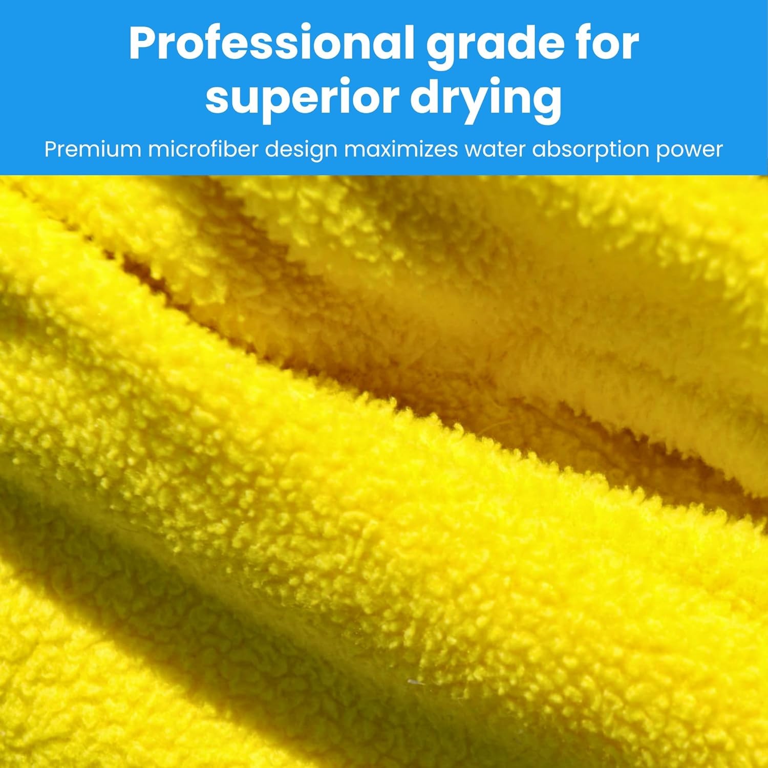 Microfiber Cleaning Cloth Towel Rag Car Polishing Detailing No-Scratch Set of 10