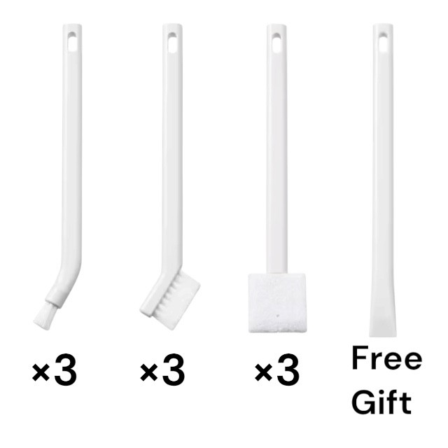 MUJI Cleaning Brush Set 9pcs/15pcs Japan Multi CleaningTools + Free Gift Scraper