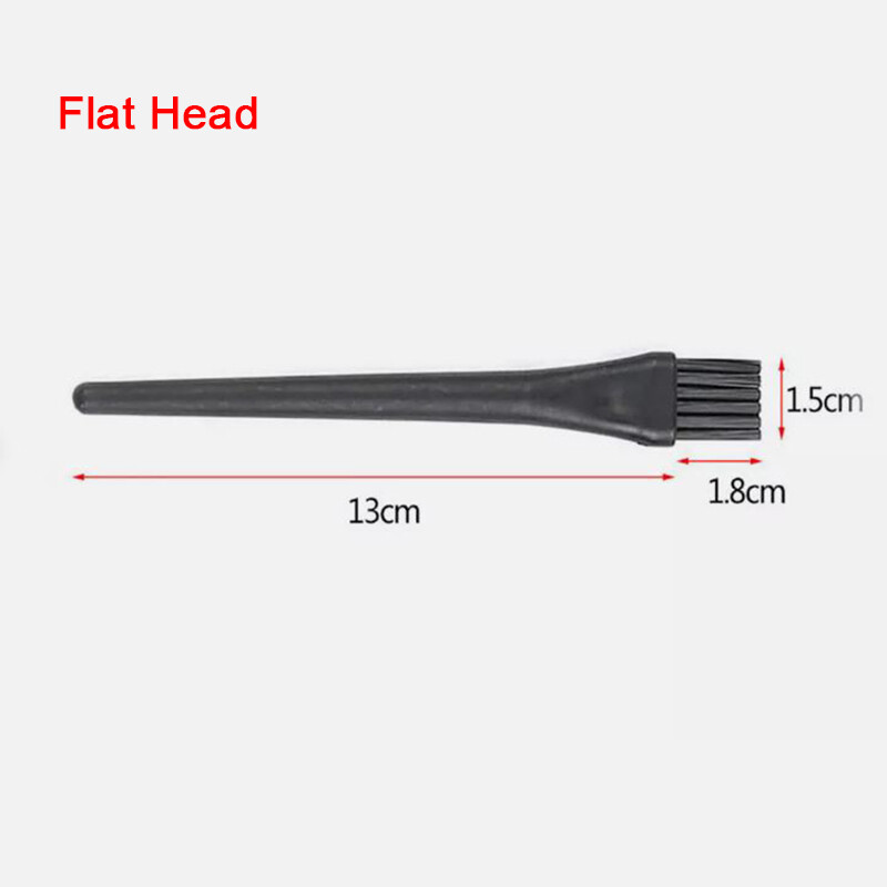 10 Kind Black Plastic Handle ESD Anti-Static Brush For PCB Repair Cleaning New